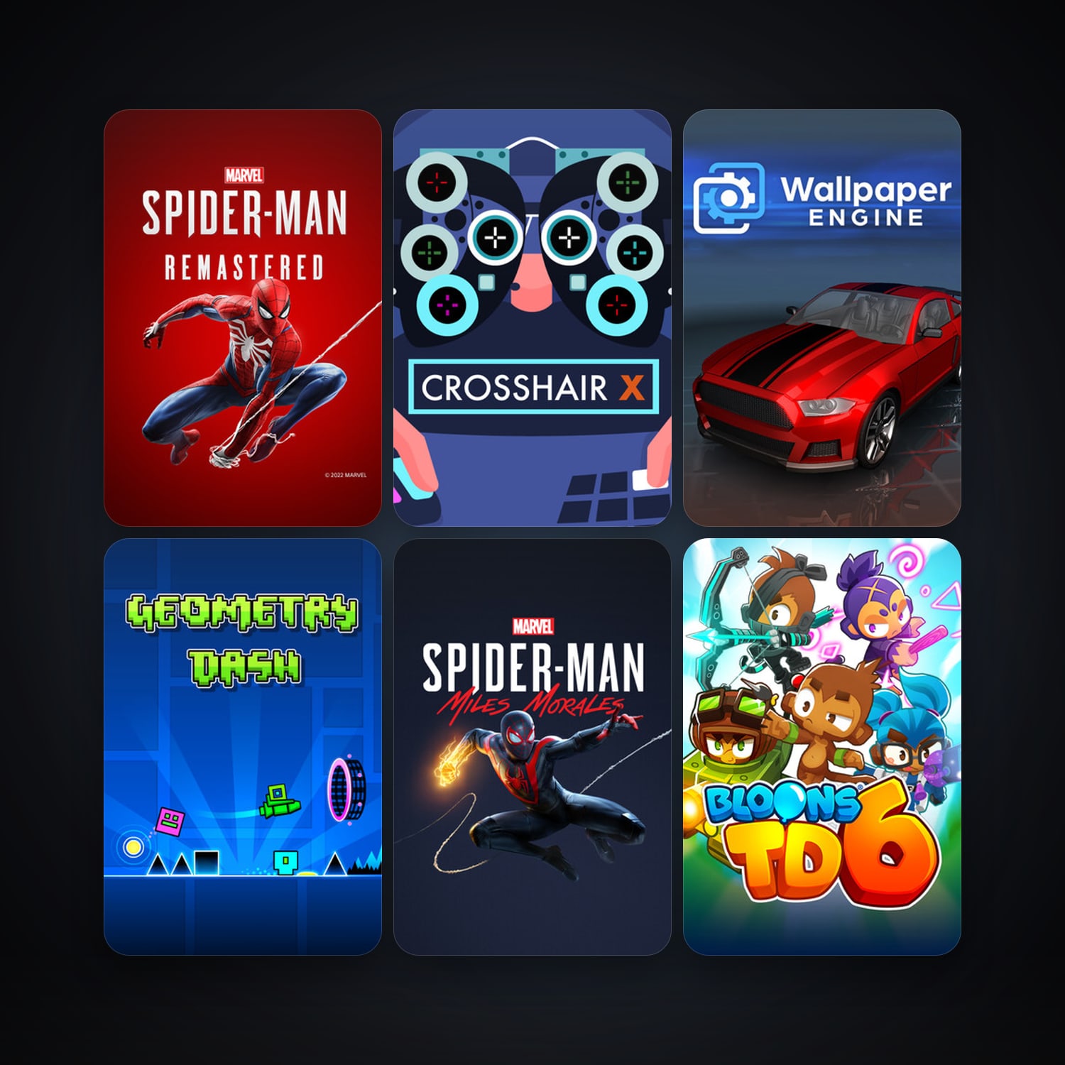 Geometry Dash + Wallpaper Engine, 44 games, clean — HabibiAccounts
