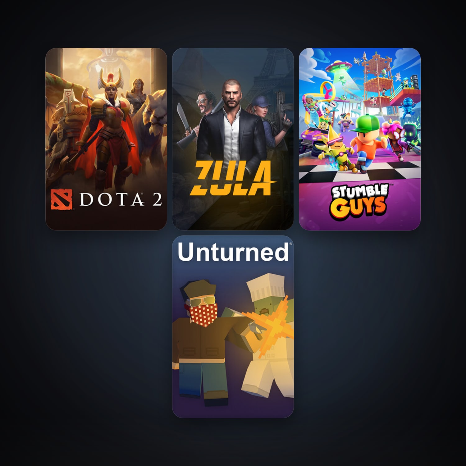 Dota 2 + Unturned, 11 games, clean — HabibiAccounts