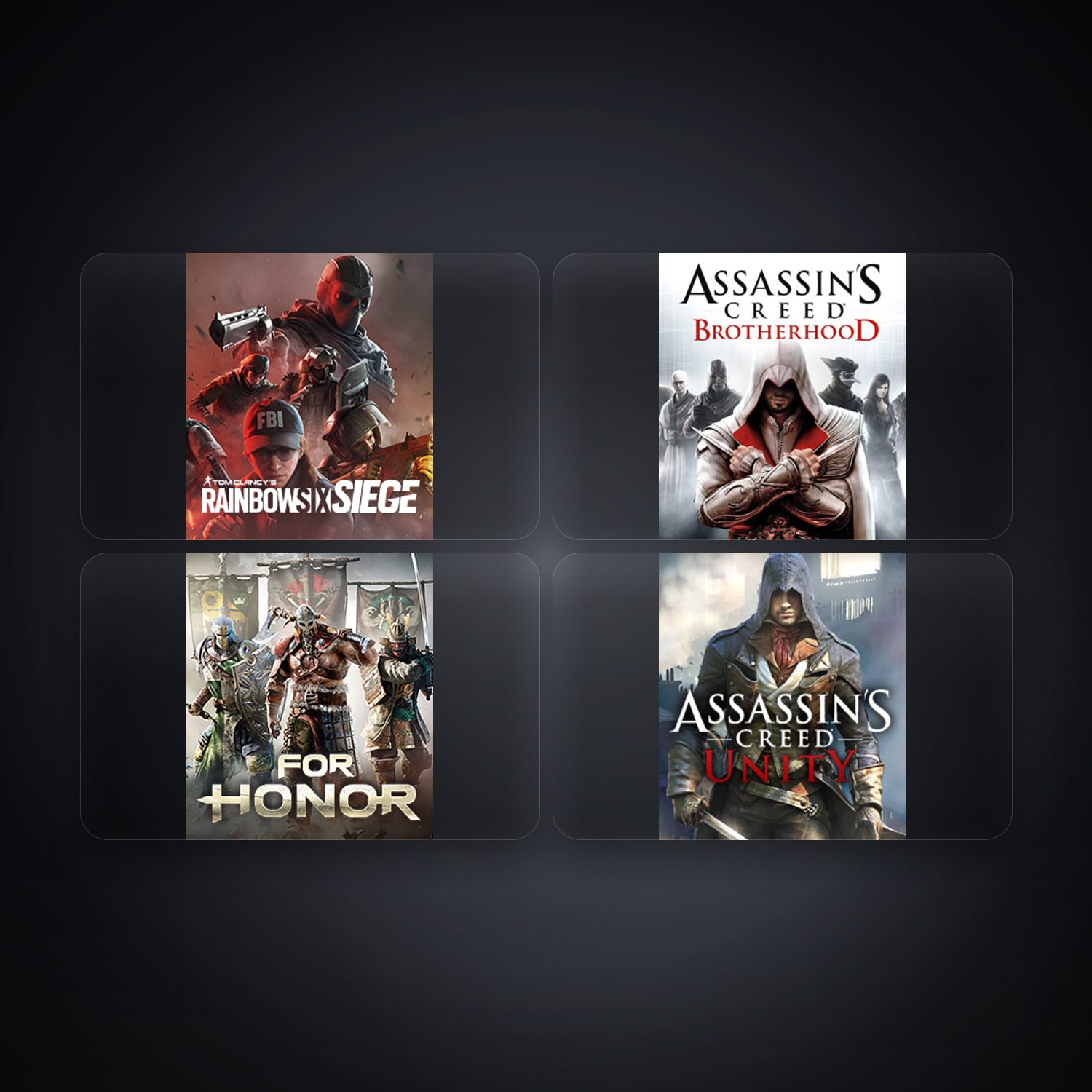 Ubisoft Tom Clancy's Rainbow Six Siege (Steam) + Assassin's Creed Brotherhood — TR — 5 games — HabibiAccounts
