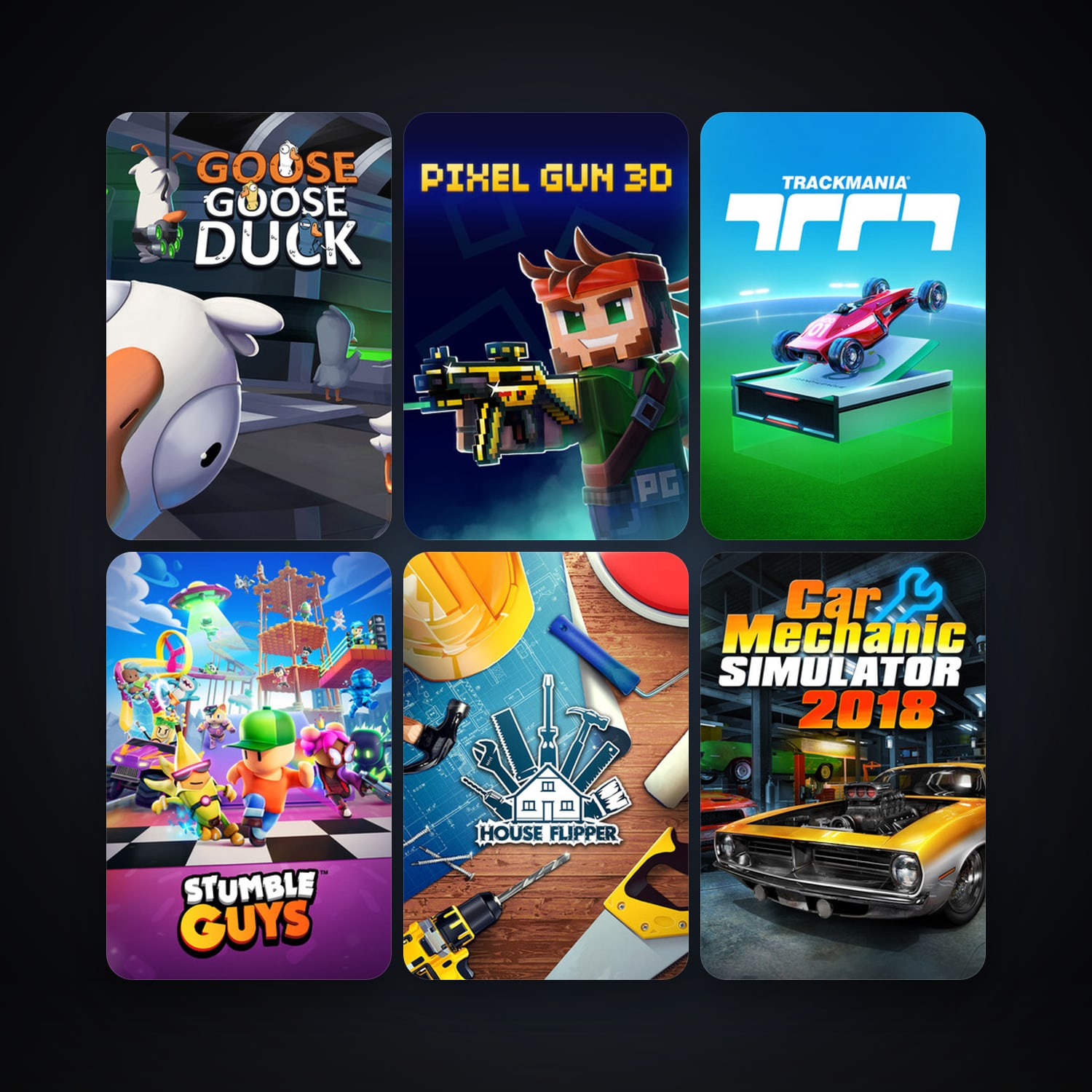 House Flipper + Car Mechanic Simulator 2018, 17 games, clean — HabibiAccounts