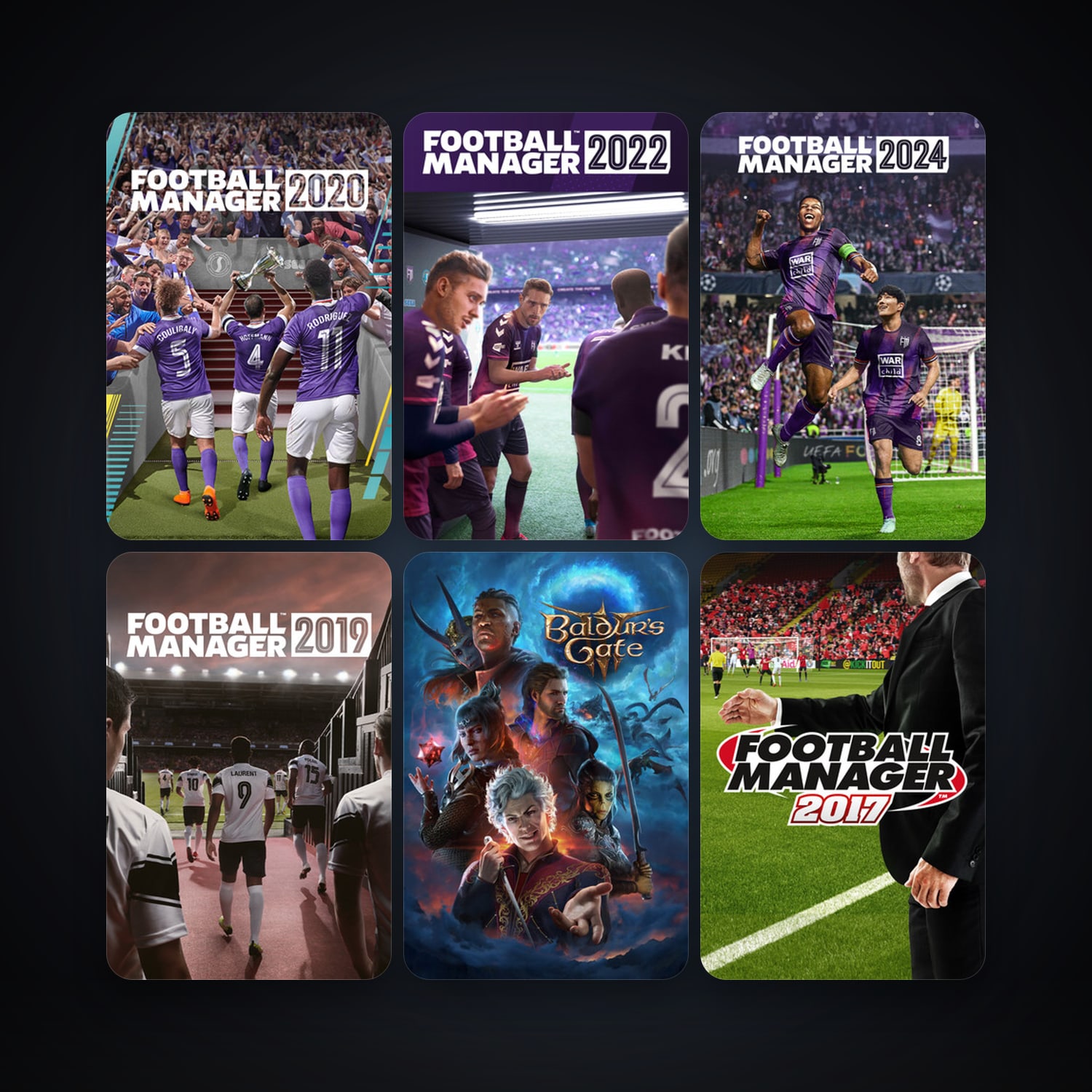 Football Manager 2015 + Football Manager 2017, 45 games, clean — HabibiAccounts