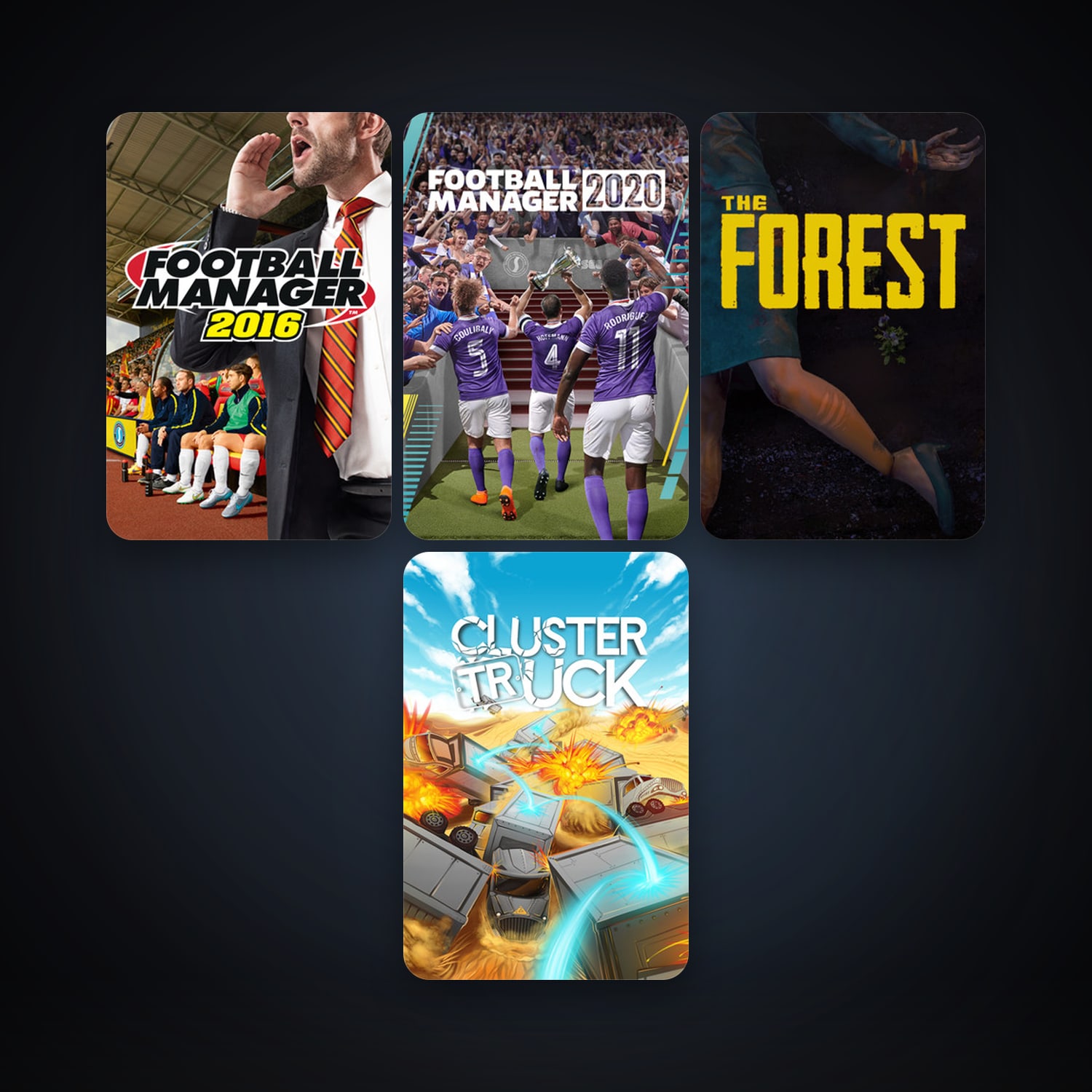 The Forest + Football Manager 2016, 5 games, clean — HabibiAccounts