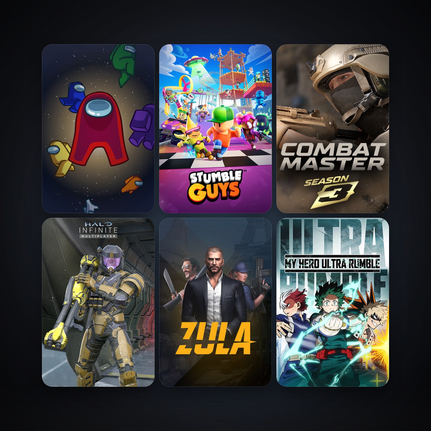 Zula Global + Among Us, 19 games, clean — HabibiAccounts