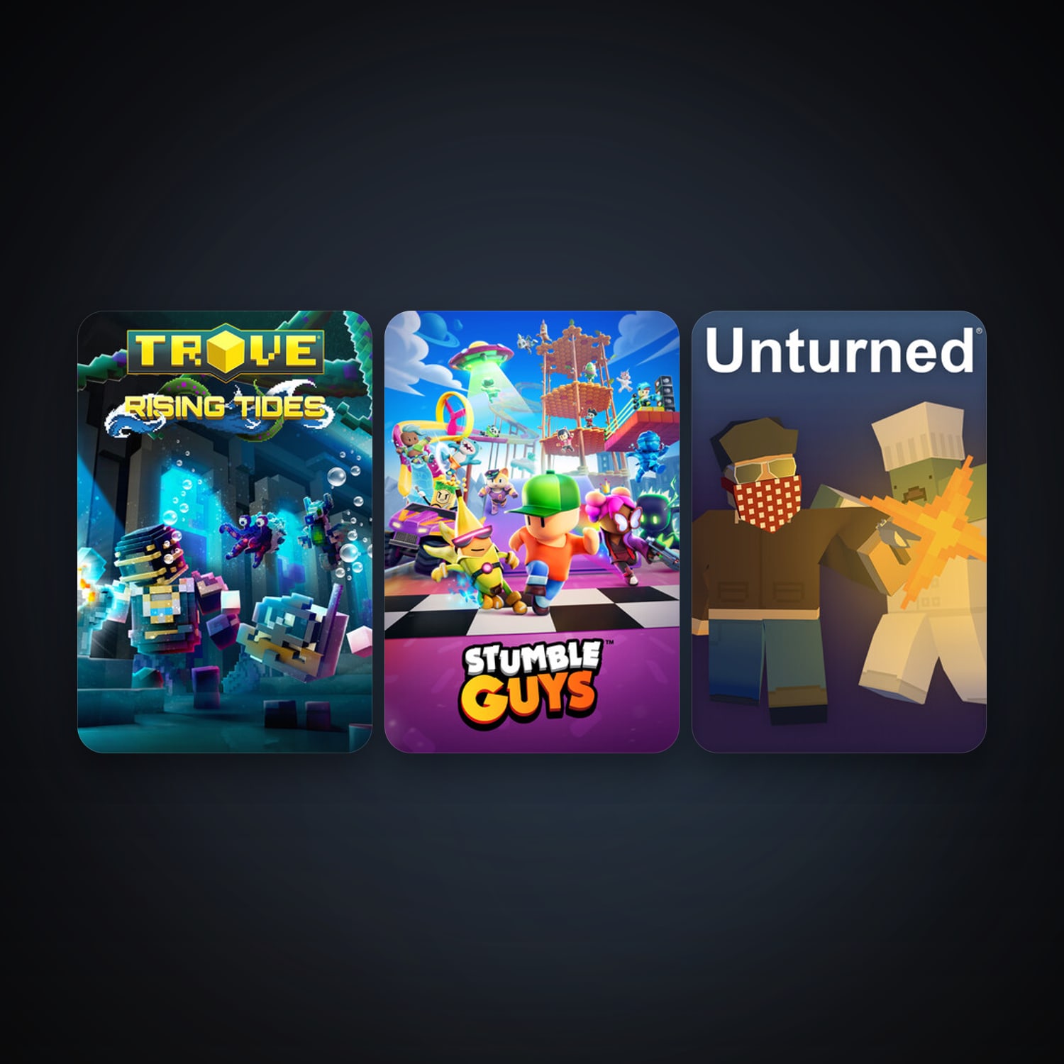 Trove + Unturned, 5 games, clean — HabibiAccounts