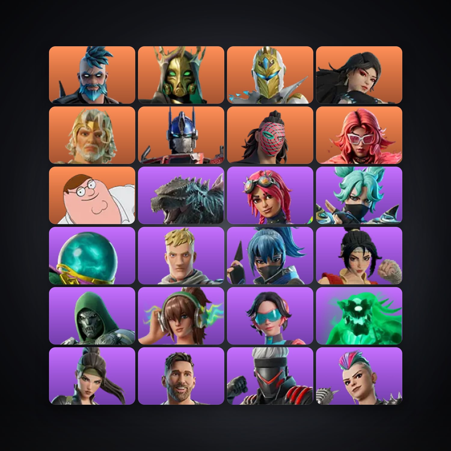 Fortnite account with Omegarok & Hades — 125 skins — 900 V-Bucks — lvl 2255 — HabibiAccounts