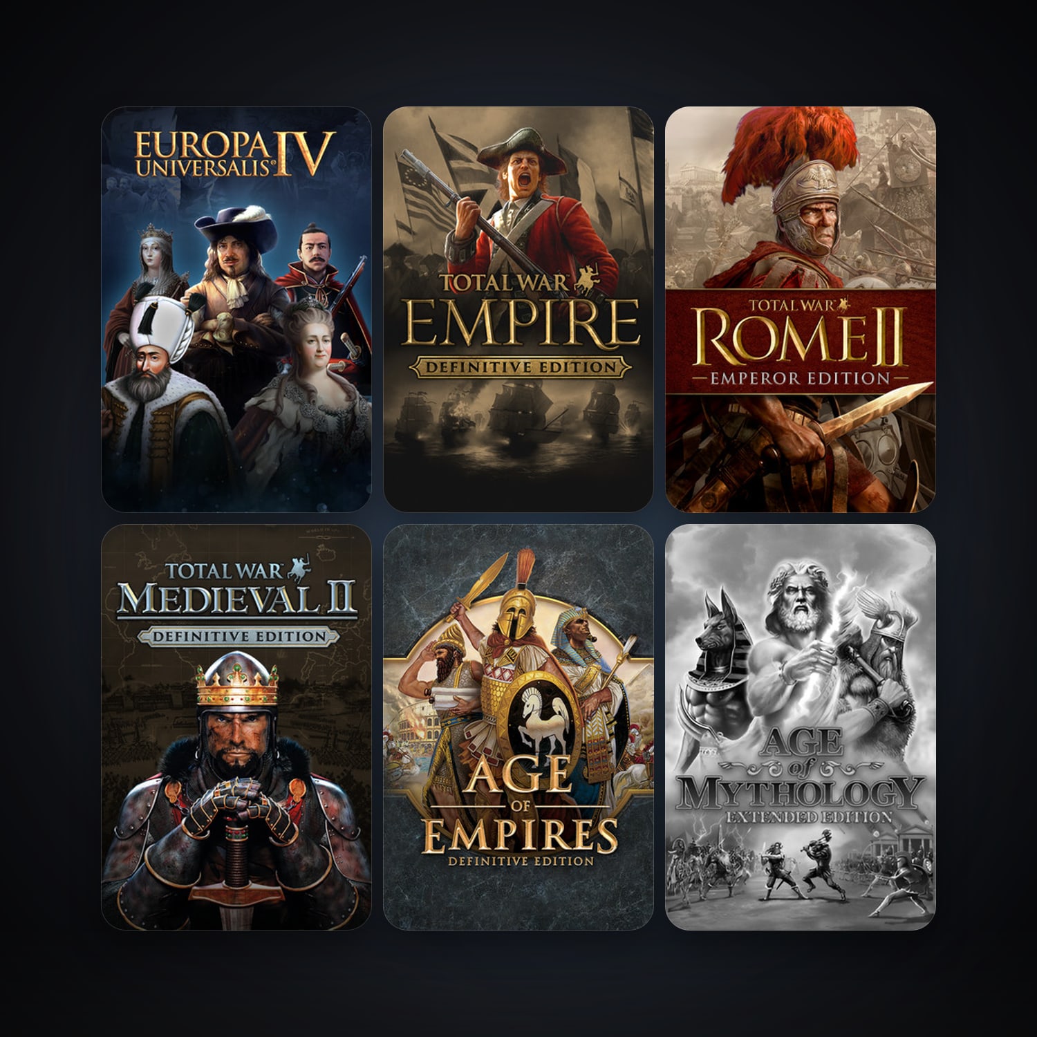 Steam account: Medieval II: Total War + Empire: Total War, 16 games, clean — HabibiAccounts