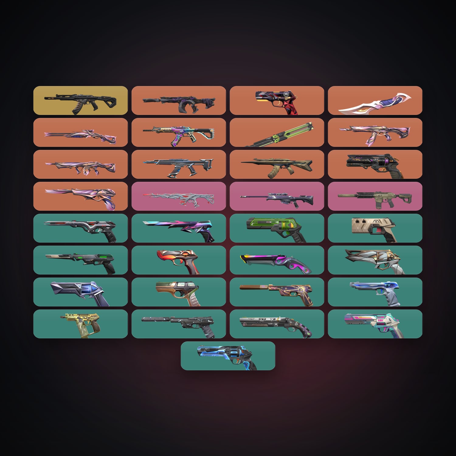 AP Ascendant 2 locker — 2 knives, 33 skins, lvl 411 — HabibiAccounts