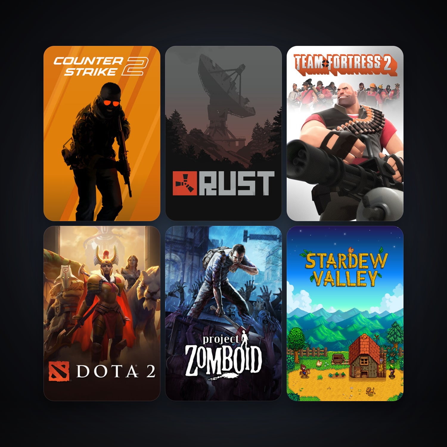 Team Fortress 2 + Dota 2, 92 games, Steam 11, clean — HabibiAccounts