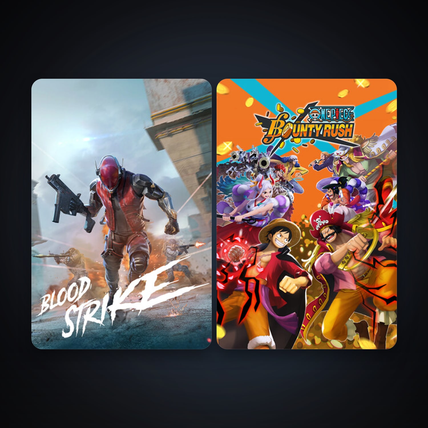 ONE PIECE Bounty Rush + Blood Strike, 4 games, clean — HabibiAccounts