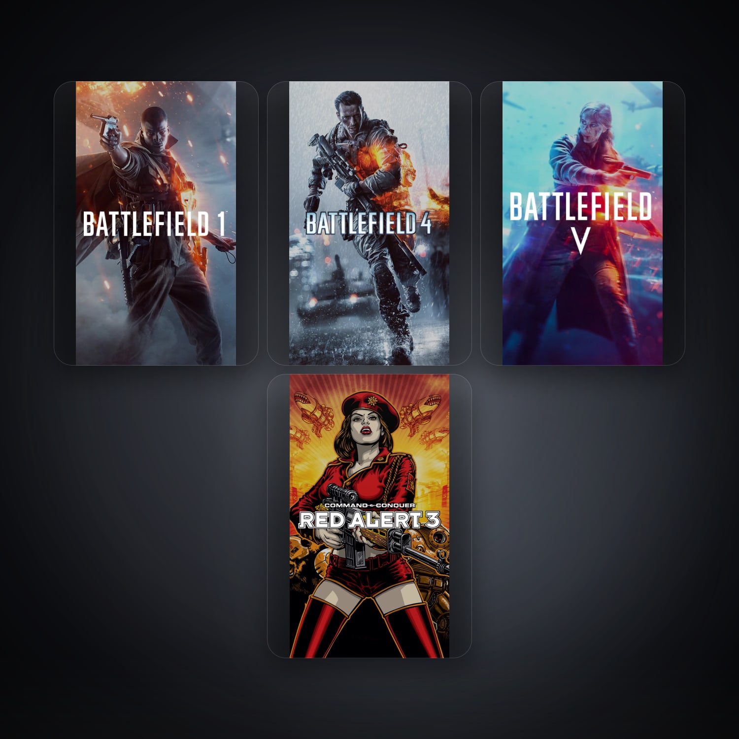 EA Battlefield 1 + Battlefield 4 — JP — 4 games — HabibiAccounts