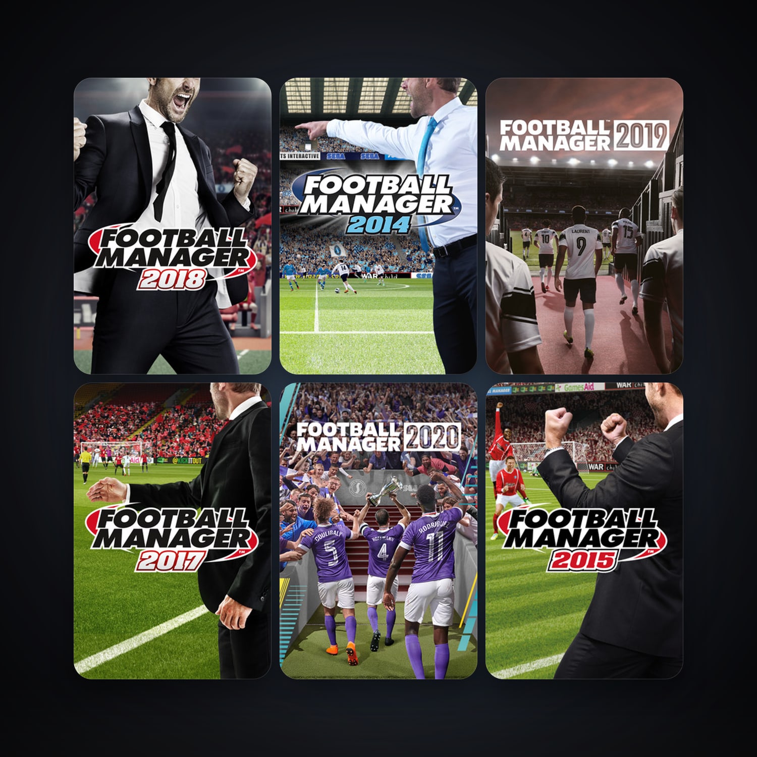 Football Manager 2014 + Football Manager 2015, 28 games, clean — HabibiAccounts