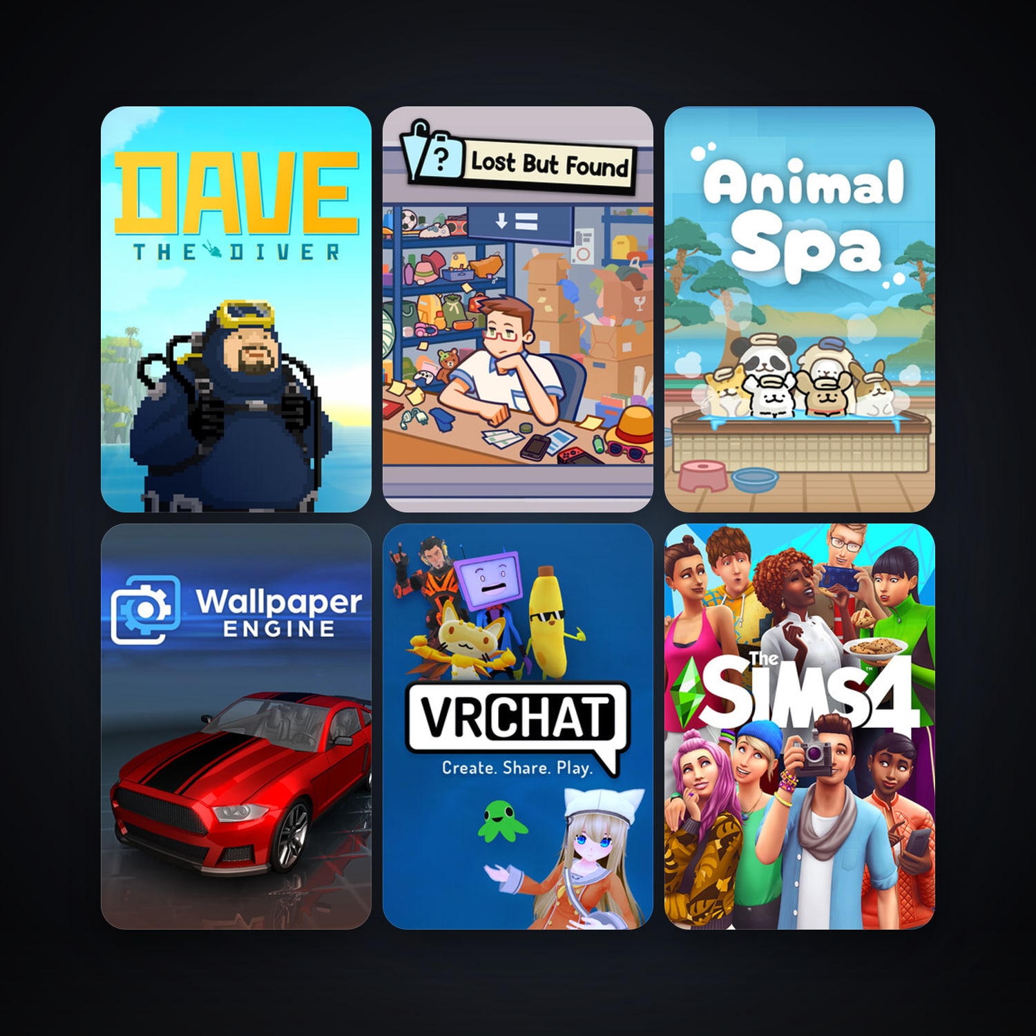 Wallpaper Engine + VRChat, 20 games, clean — HabibiAccounts