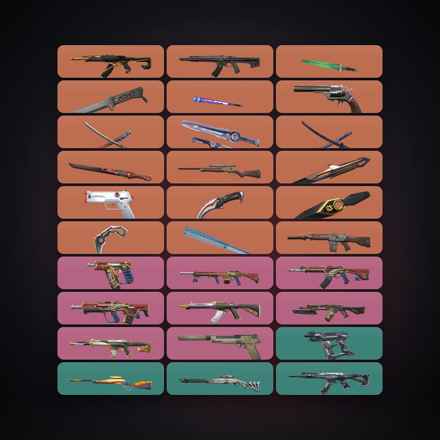EU Plat 2 locker — 12 knives, 124 skins, lvl 289 — HabibiAccounts