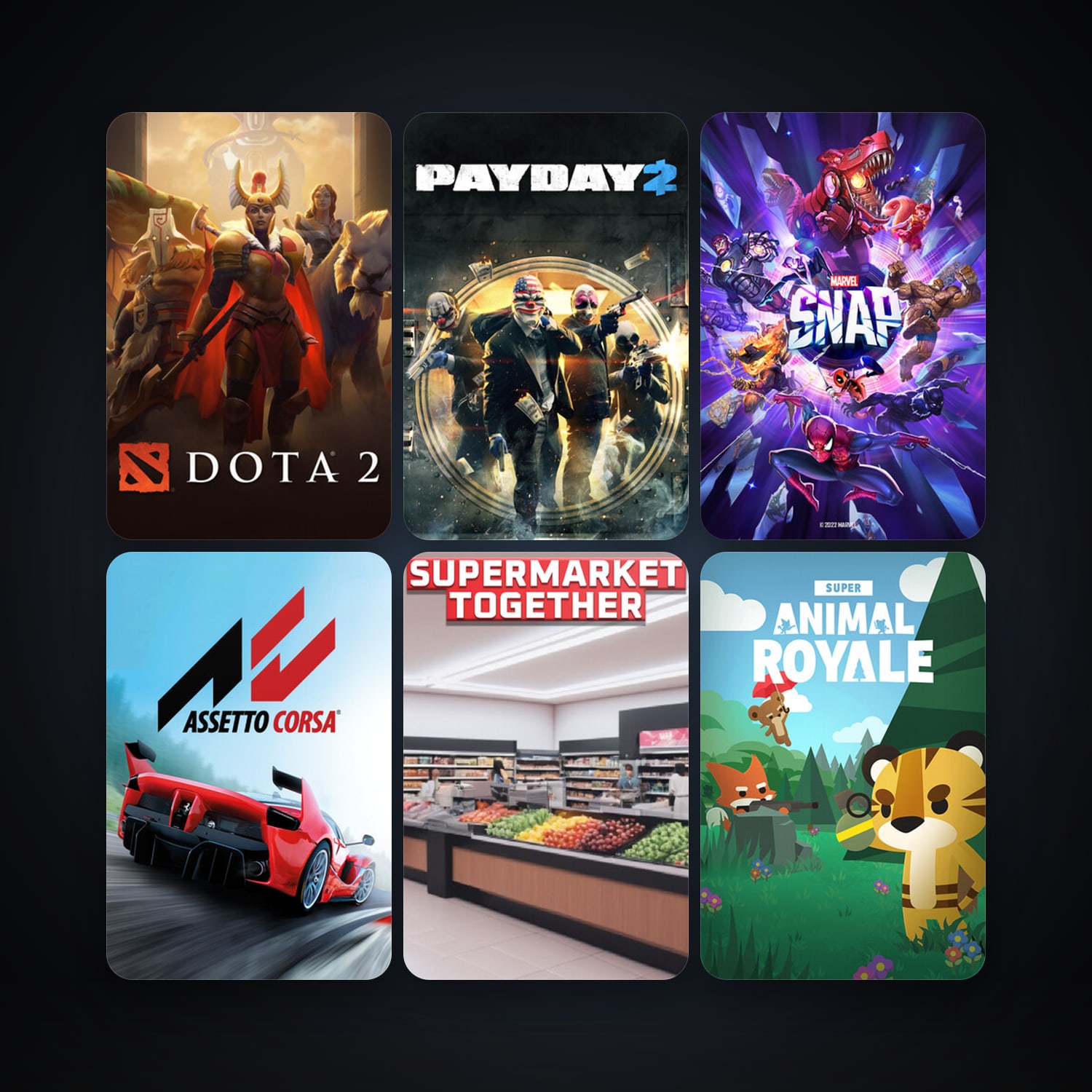 Dota 2 + PAYDAY 2, 14 games, clean — HabibiAccounts