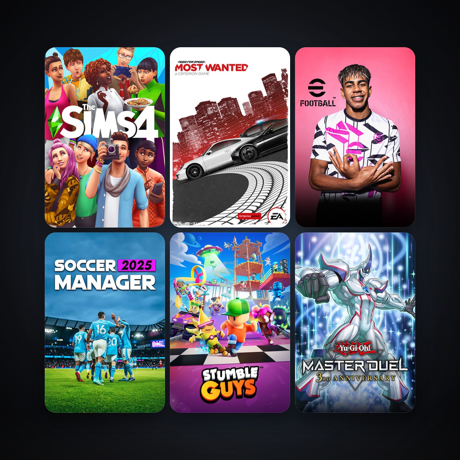 The Sims 4 + Need for Speed Most Wanted, 6 games, clean — HabibiAccounts