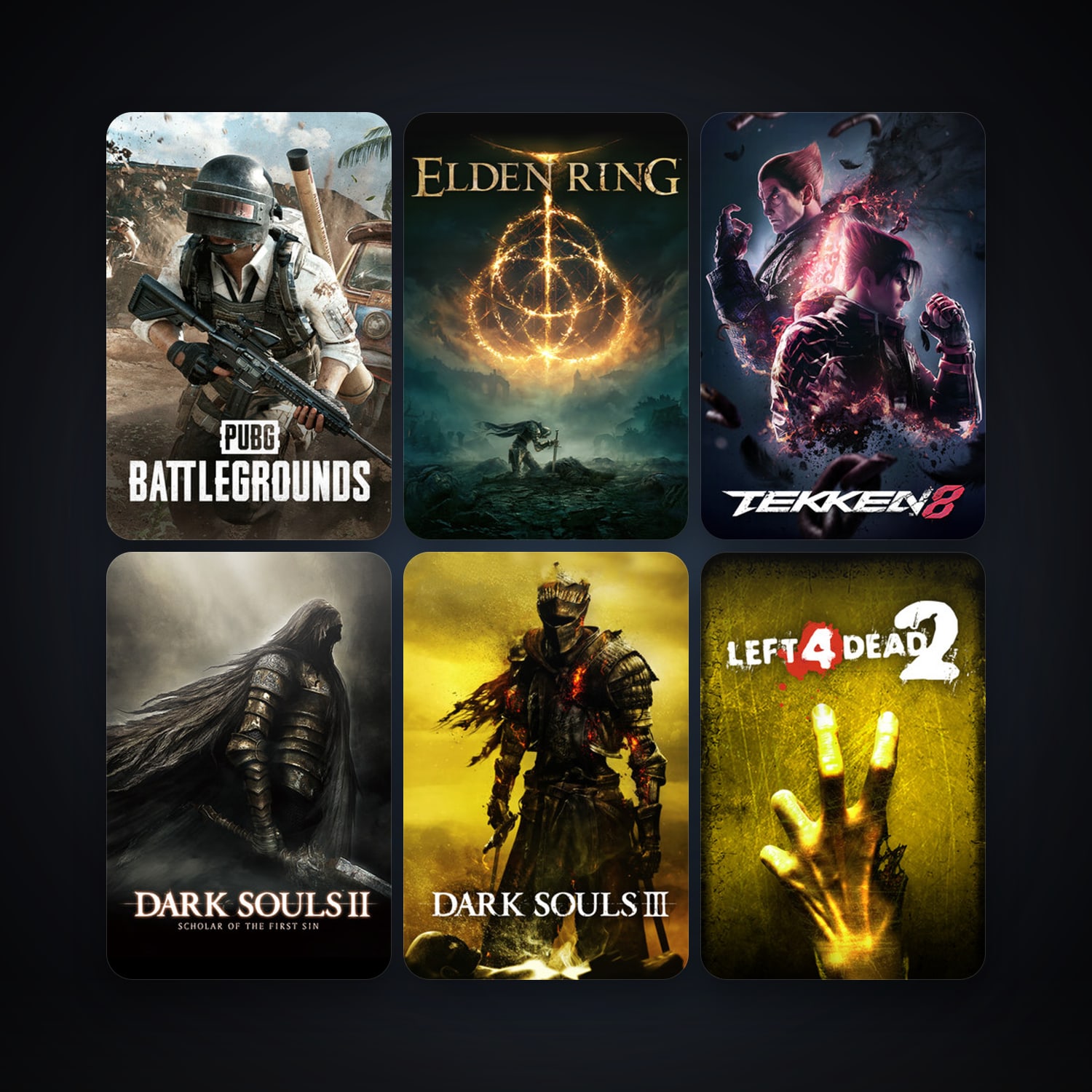 Left 4 Dead 2 + DARK SOULS II: Scholar of the First Sin, 42 games, clean — HabibiAccounts