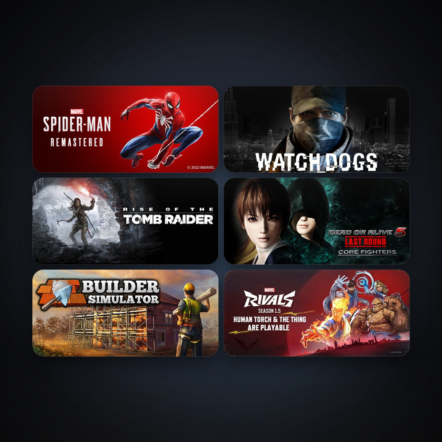 Steam account: Watch_Dogs + DEAD OR ALIVE 5 Last Round: Core Fighters, 8 games, clean — HabibiAccounts