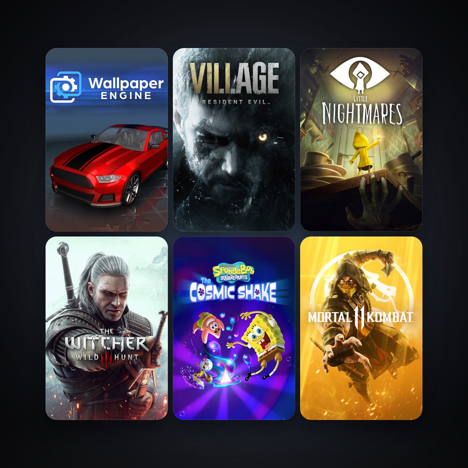 The Witcher 3: Wild Hunt + Little Nightmares, 69 games, clean — HabibiAccounts