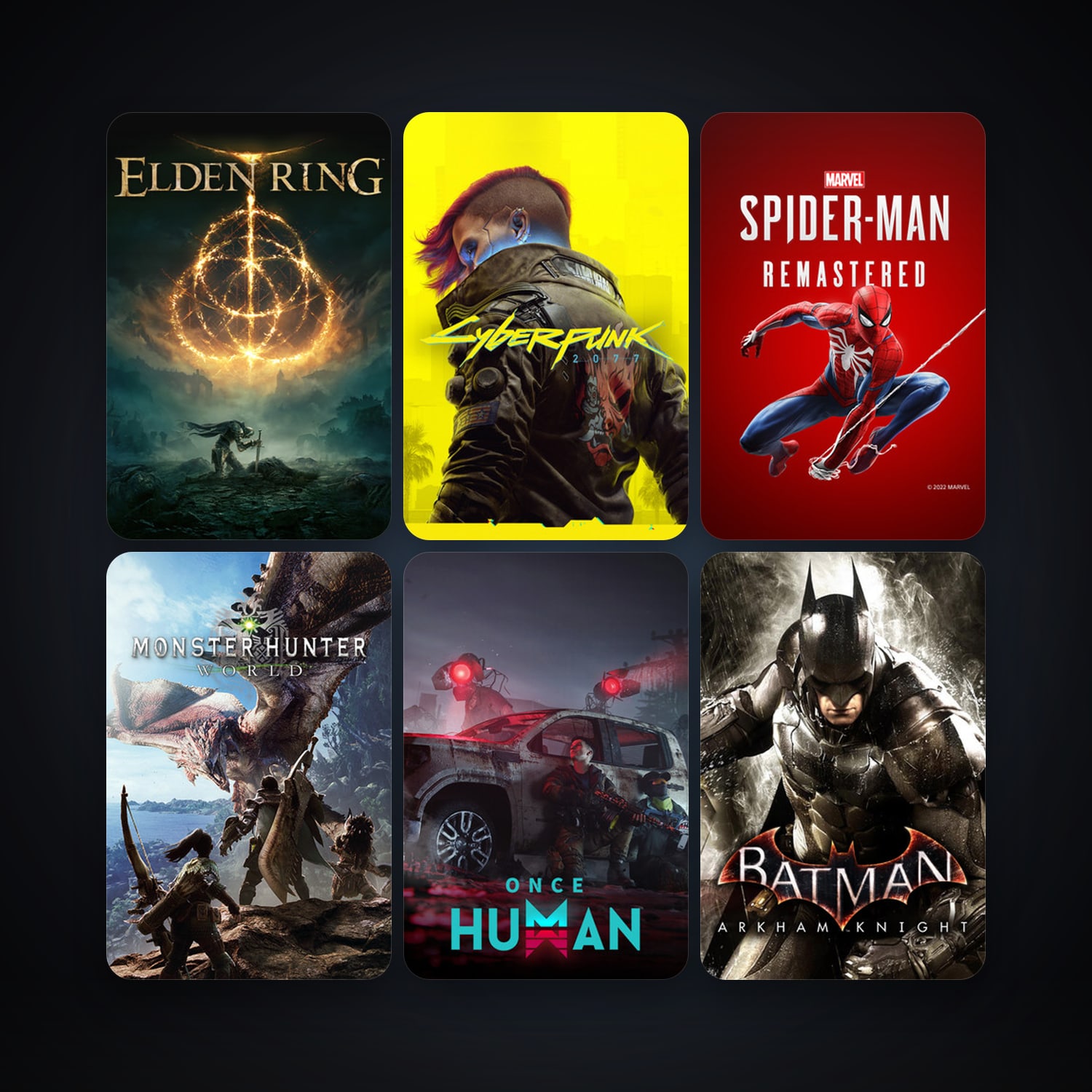 Batman: Arkham Knight + MONSTER HUNTER: WORLD, 60 games, clean — HabibiAccounts