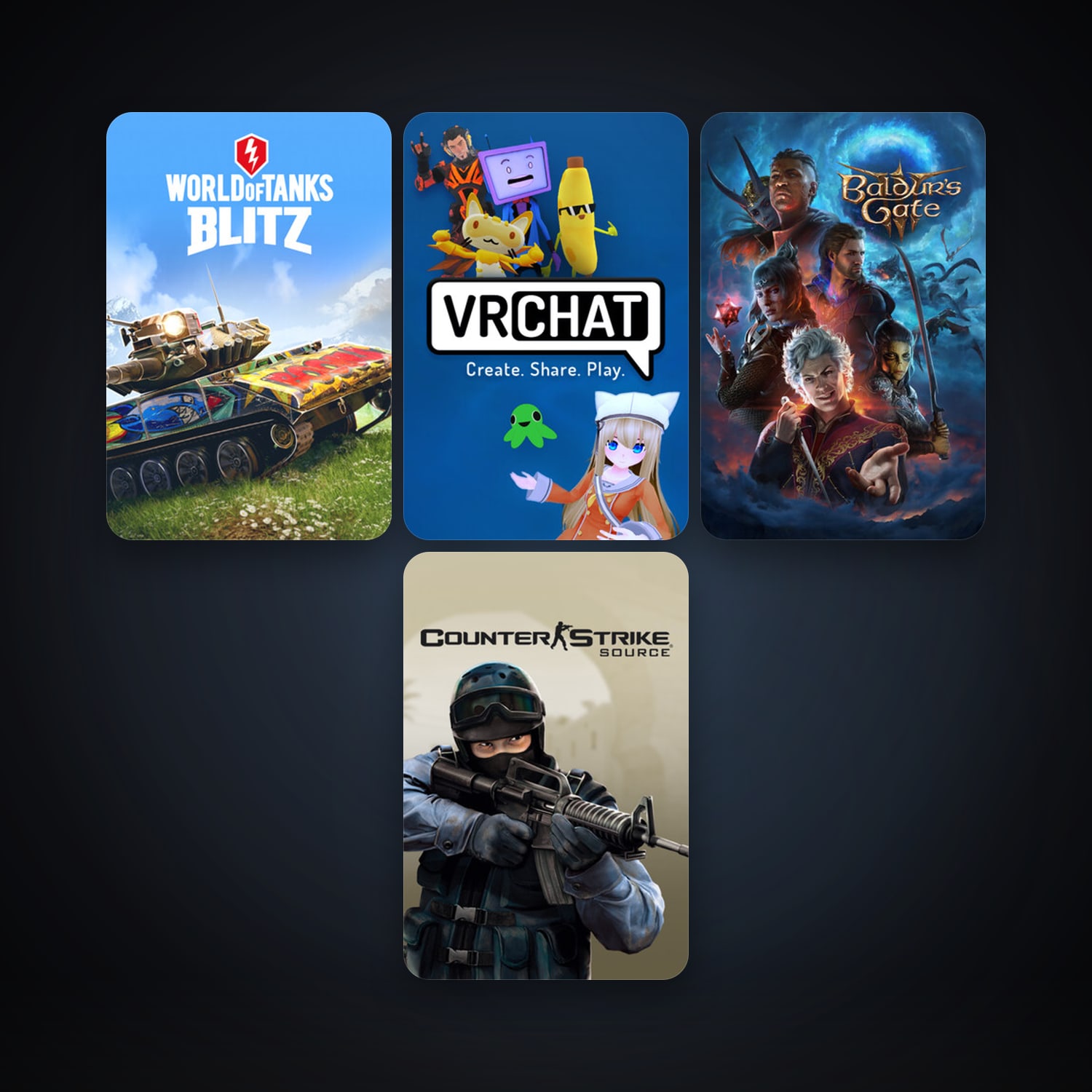 Counter-Strike: Source + Free CS2 (No Prime), 8 games, clean — HabibiAccounts