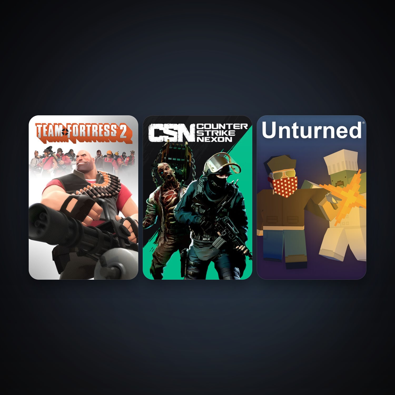 Team Fortress 2 + Free CS2 (No Prime), 8 games, Steam 10, clean — HabibiAccounts
