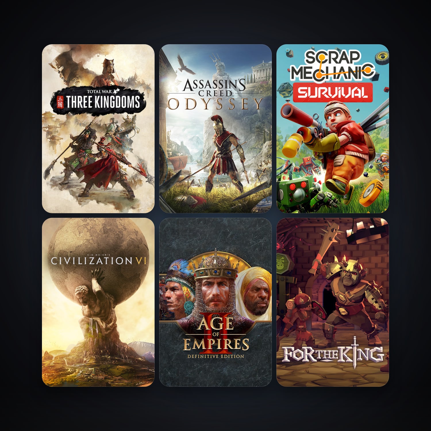 Sid Meier's Civilization VI + Scrap Mechanic, 7 games, clean — HabibiAccounts