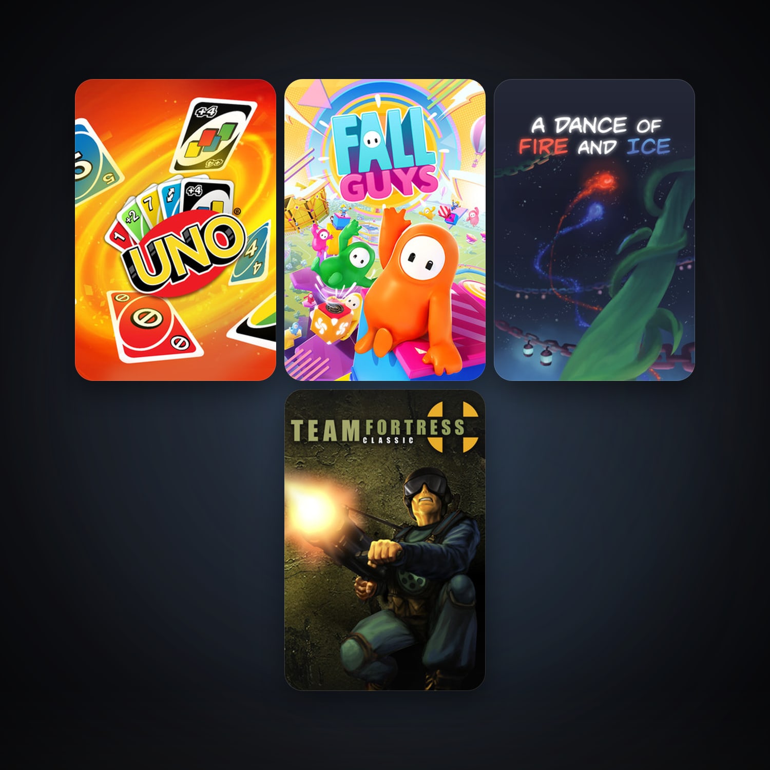 Team Fortress Classic + UNO, 7 games, clean — HabibiAccounts