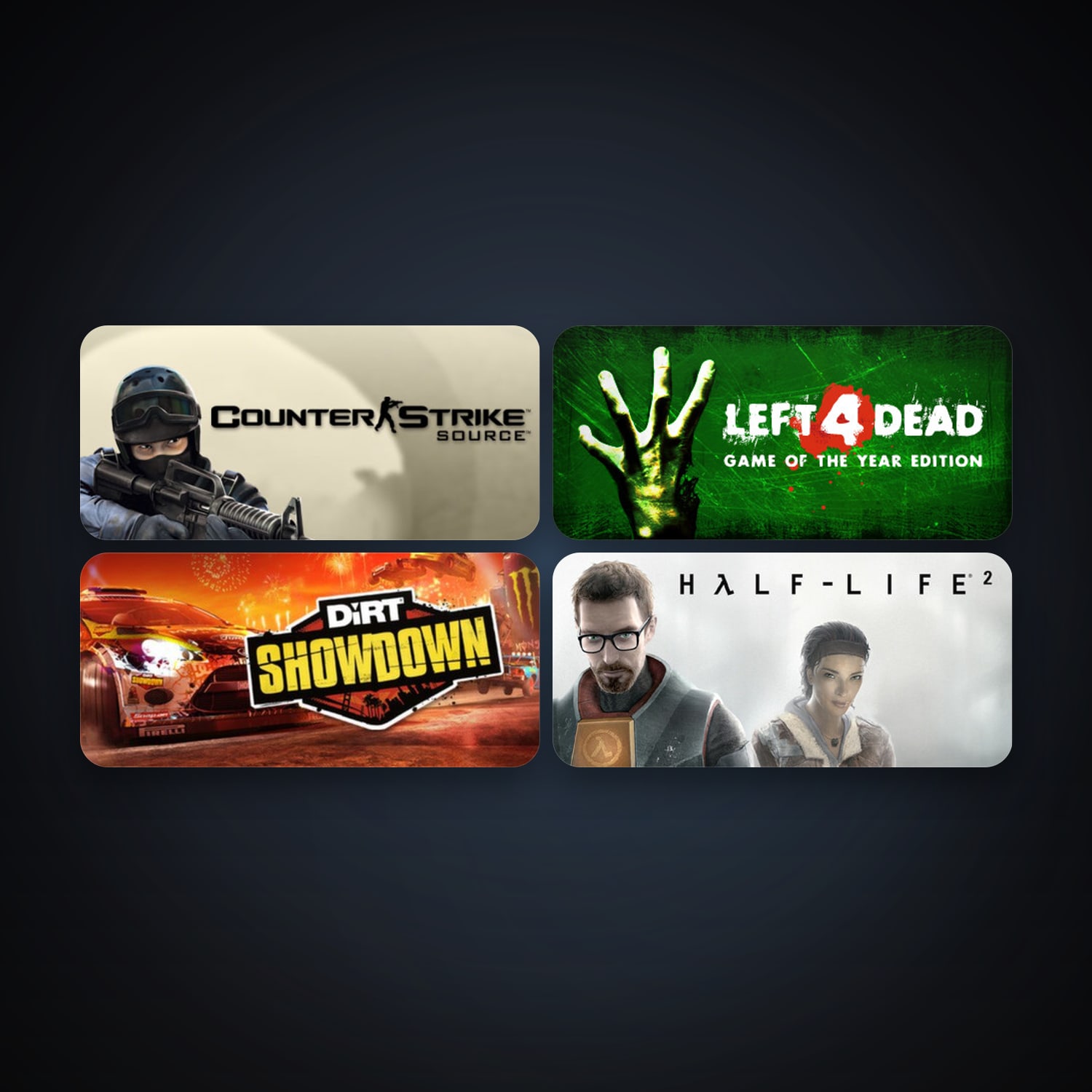 Half-Life 2 + Counter-Strike: Source, 6 games, Steam 10, clean — HabibiAccounts