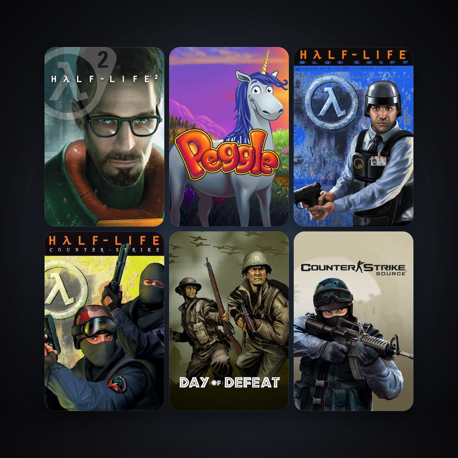 Counter-Strike + Day of Defeat, 17 games, Steam 11, clean — HabibiAccounts