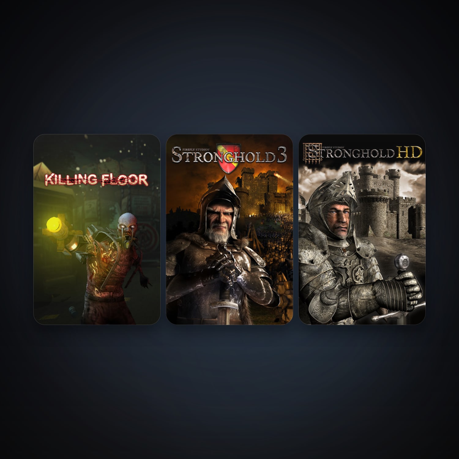Killing Floor + Stronghold HD, 4 games, clean — HabibiAccounts