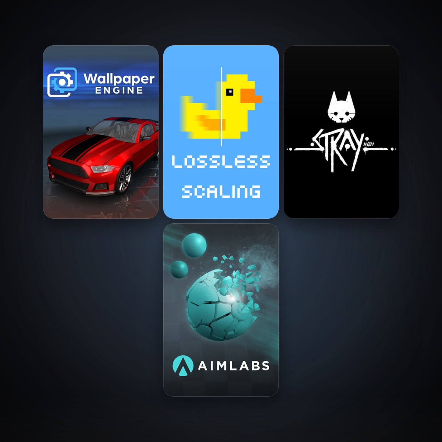 Wallpaper Engine + Aimlabs, 8 games, clean — HabibiAccounts