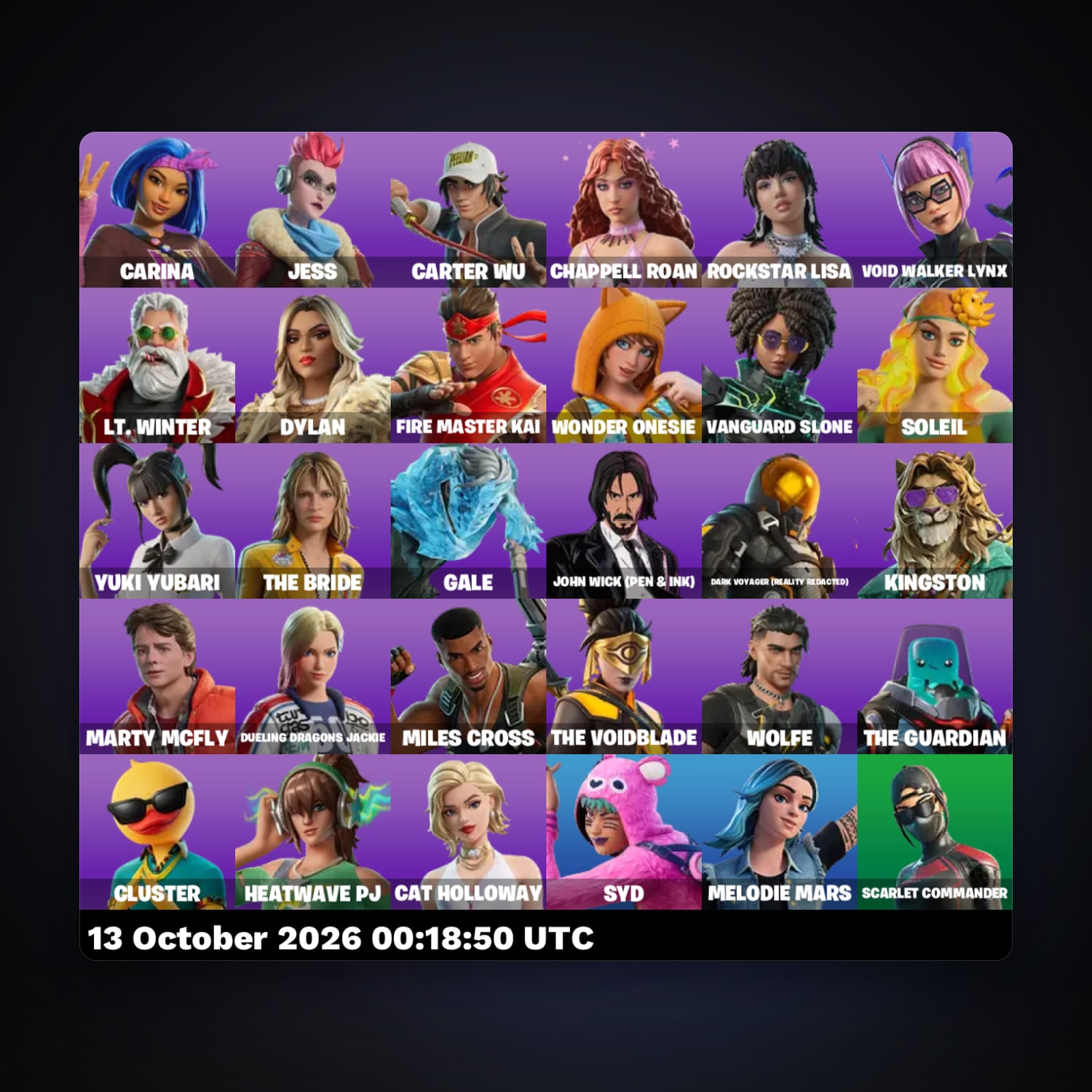 Fortnite account with Carina & Jess — 30 skins — 600 V-Bucks — lvl 657 — HabibiAccounts