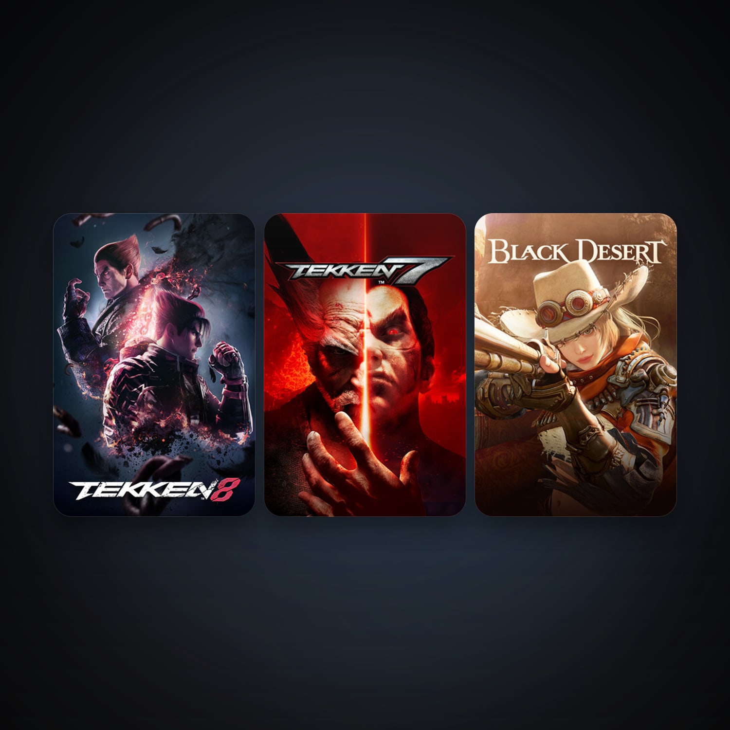 Steam account: TEKKEN 7 + Black Desert Online, 3 games, clean — HabibiAccounts