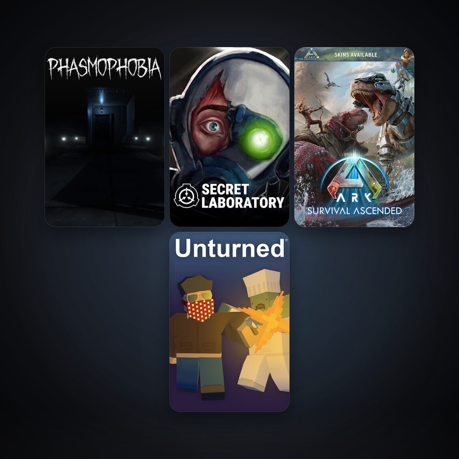 Unturned + SCP: Secret Laboratory, 16 games, clean — HabibiAccounts