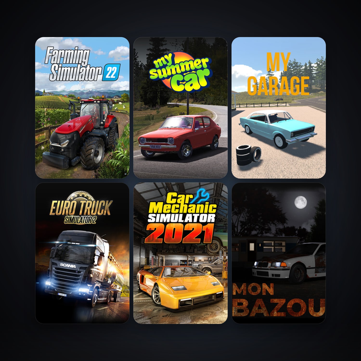 Arma 3 + Euro Truck Simulator 2, 21 games, clean — HabibiAccounts