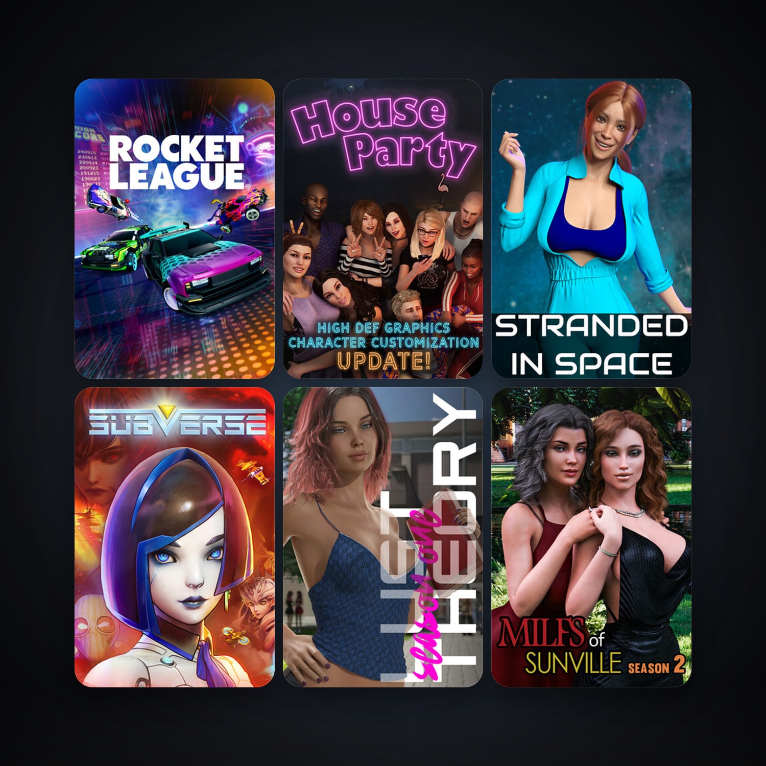 Rocket League + House Party, 150 games, Steam 10, clean — HabibiAccounts