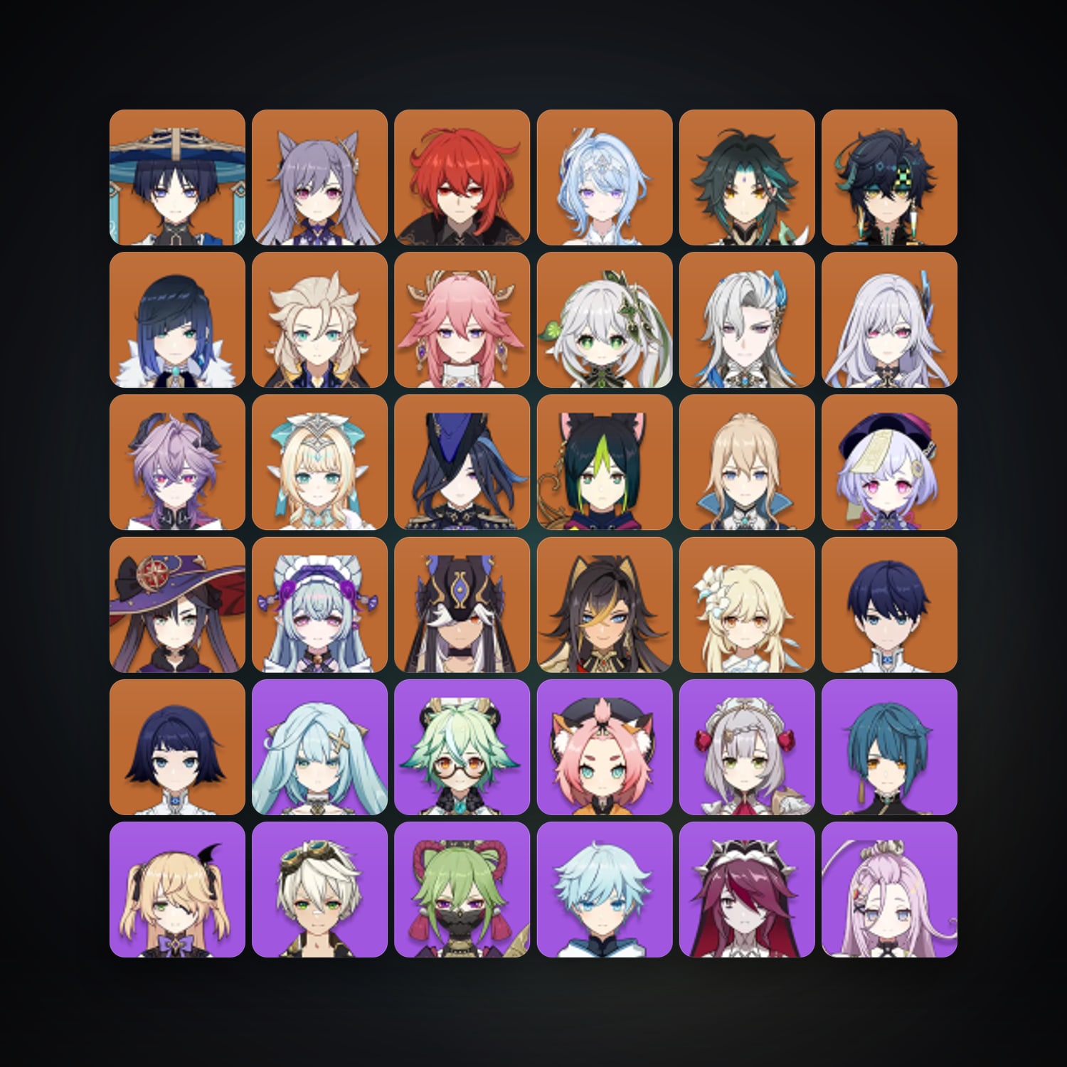 جينشن إمباكت | AR 58 | 70 شخصية | 22× 5★ — HabibiAccounts