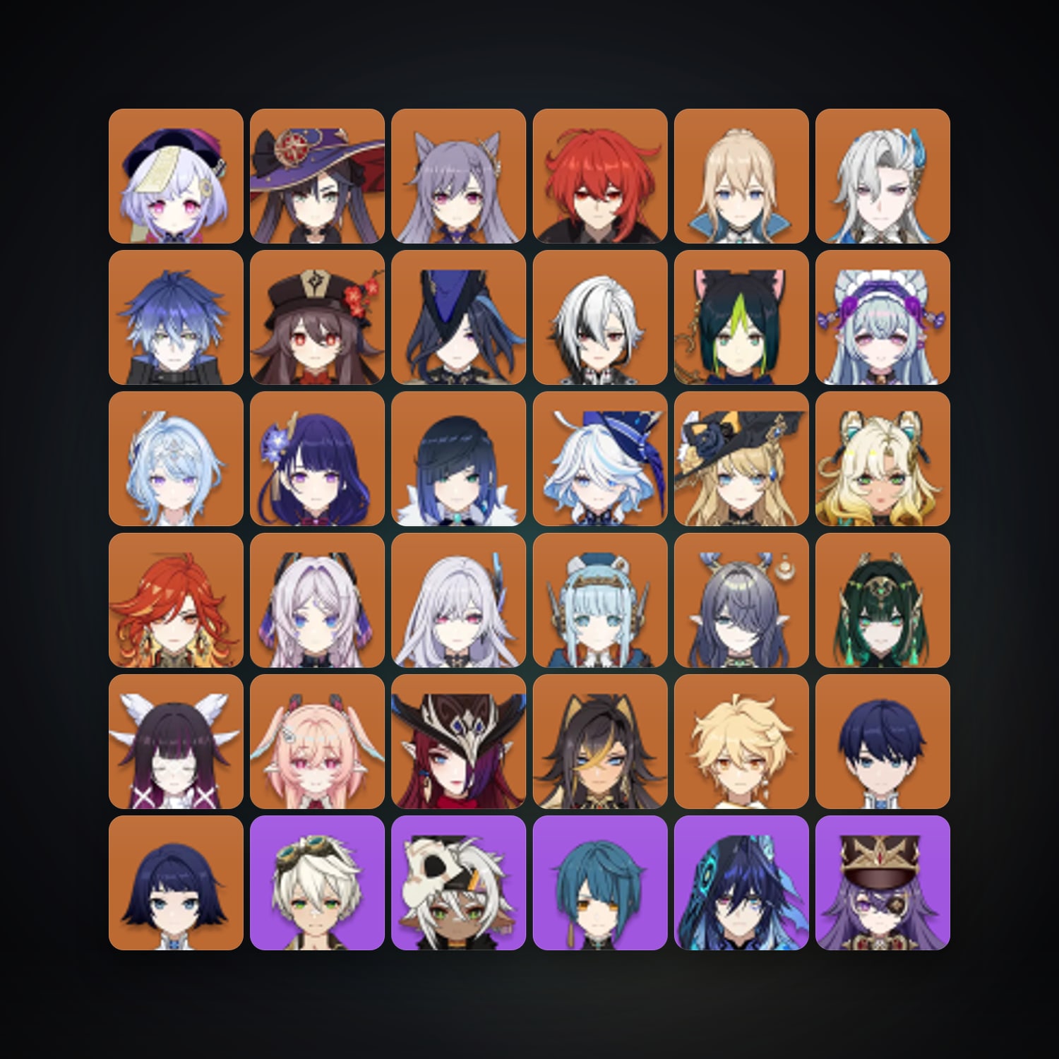 Genshin Impact | AR 60 | 81 Chars | 28× 5★ — HabibiAccounts