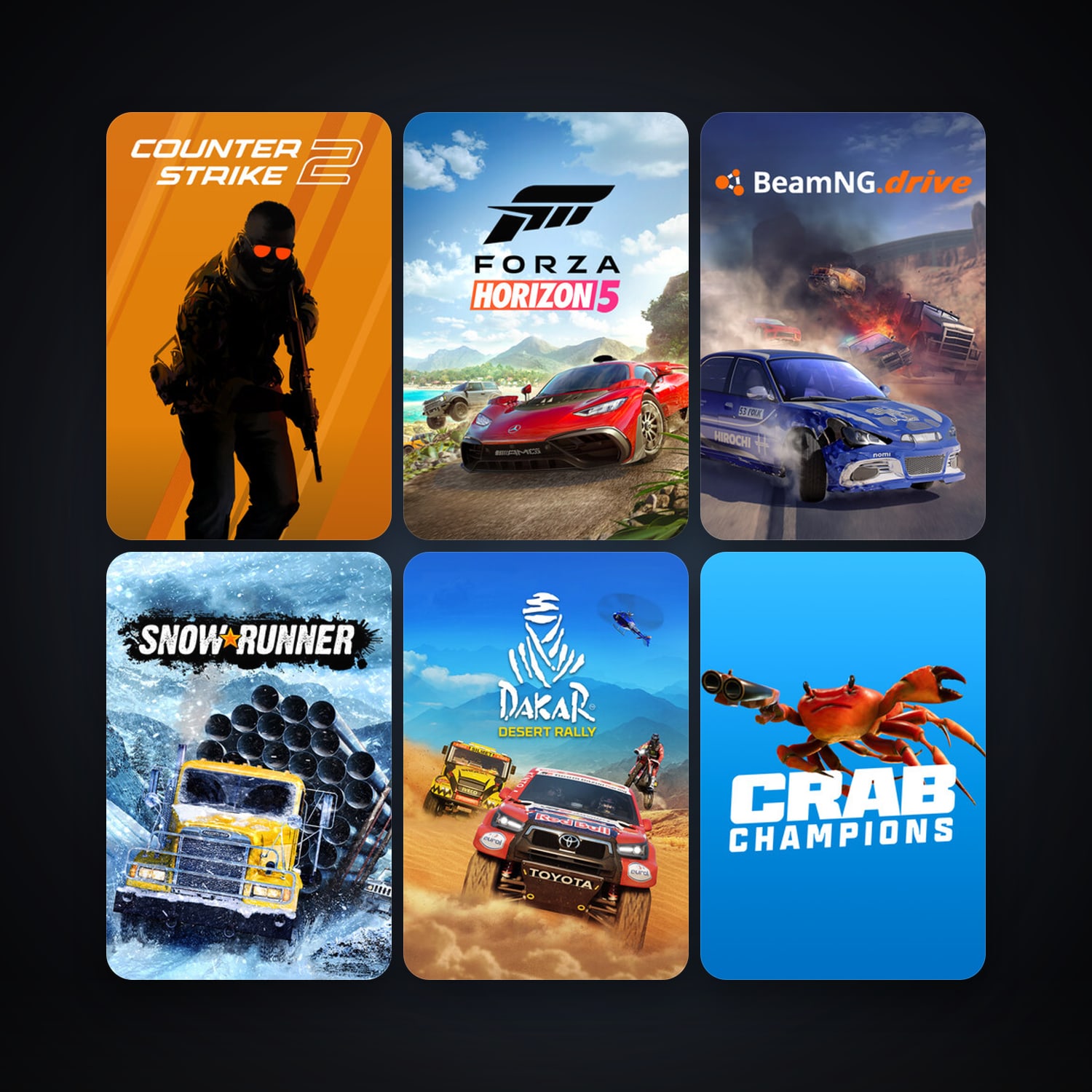 CS2 Prime + BeamNG.drive, 13 games, clean — HabibiAccounts