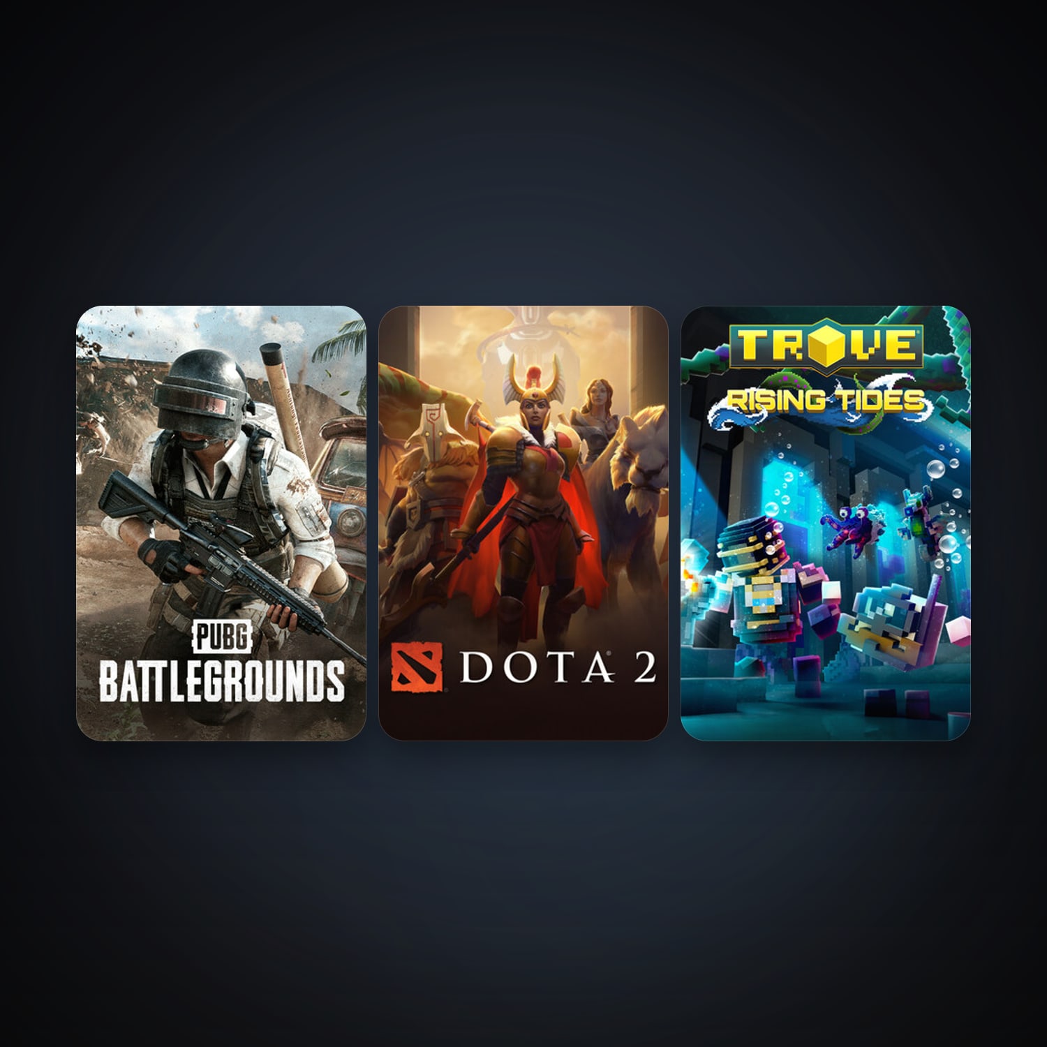 Dota 2 + Trove, 3 games, clean — HabibiAccounts