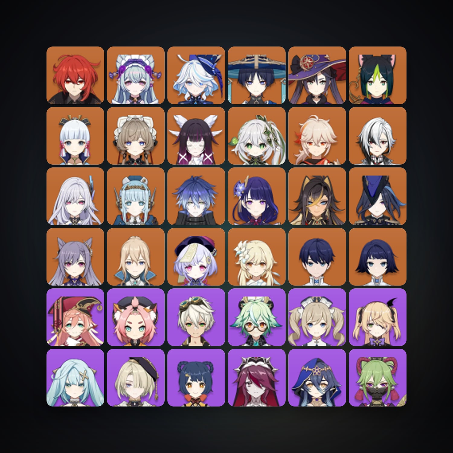 Genshin Impact | AR 60 | 74 Chars | 21× 5★ — Genshin / miHoYo Account · 263696185 — HabibiAccounts