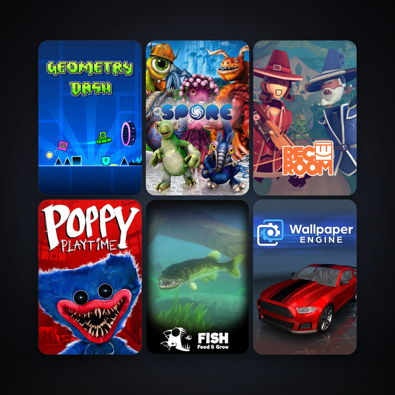 Steam account: SPORE + Geometry Dash, 15 games, clean — HabibiAccounts