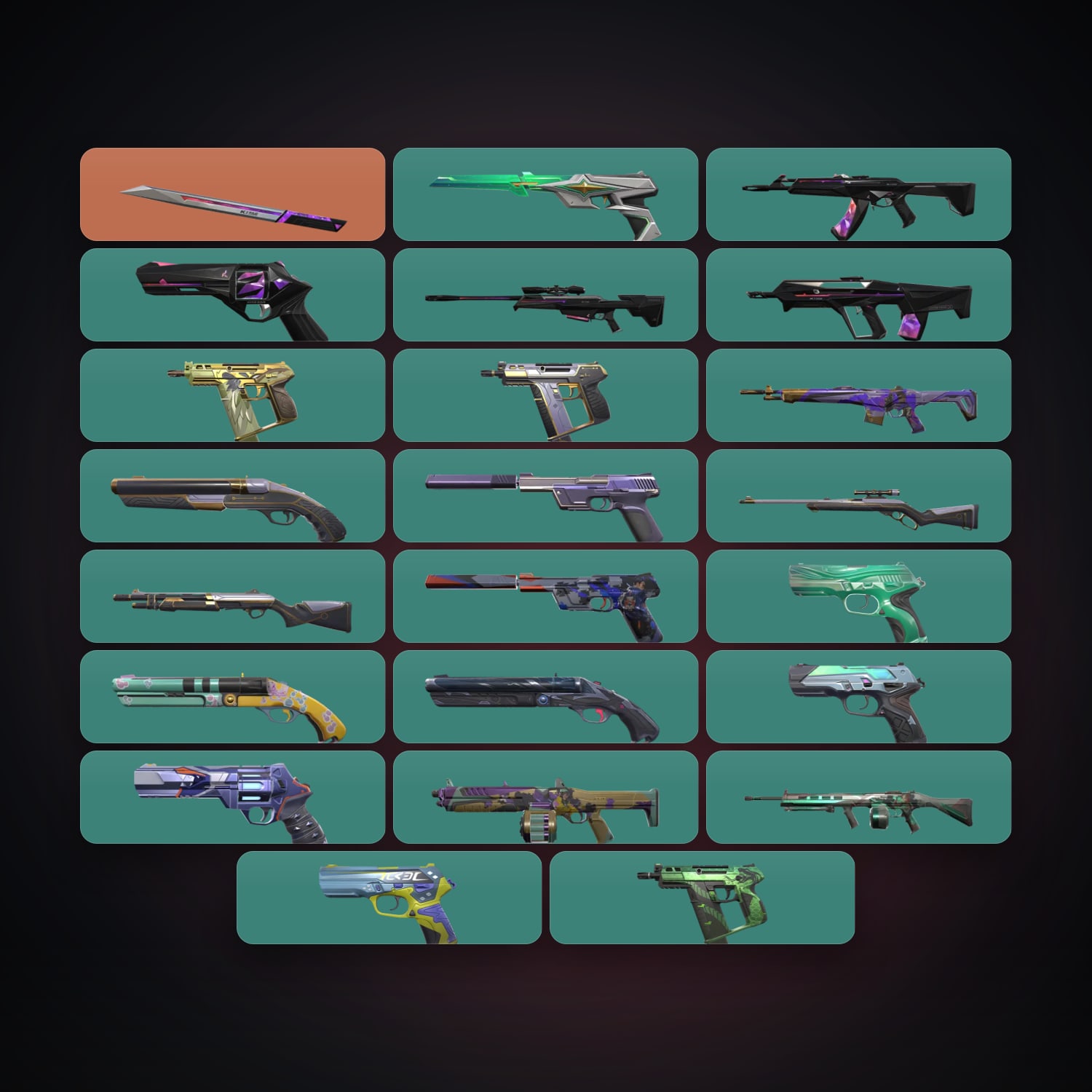 EU Silver 1 locker — 1 knives, 23 skins, lvl 197 — HabibiAccounts