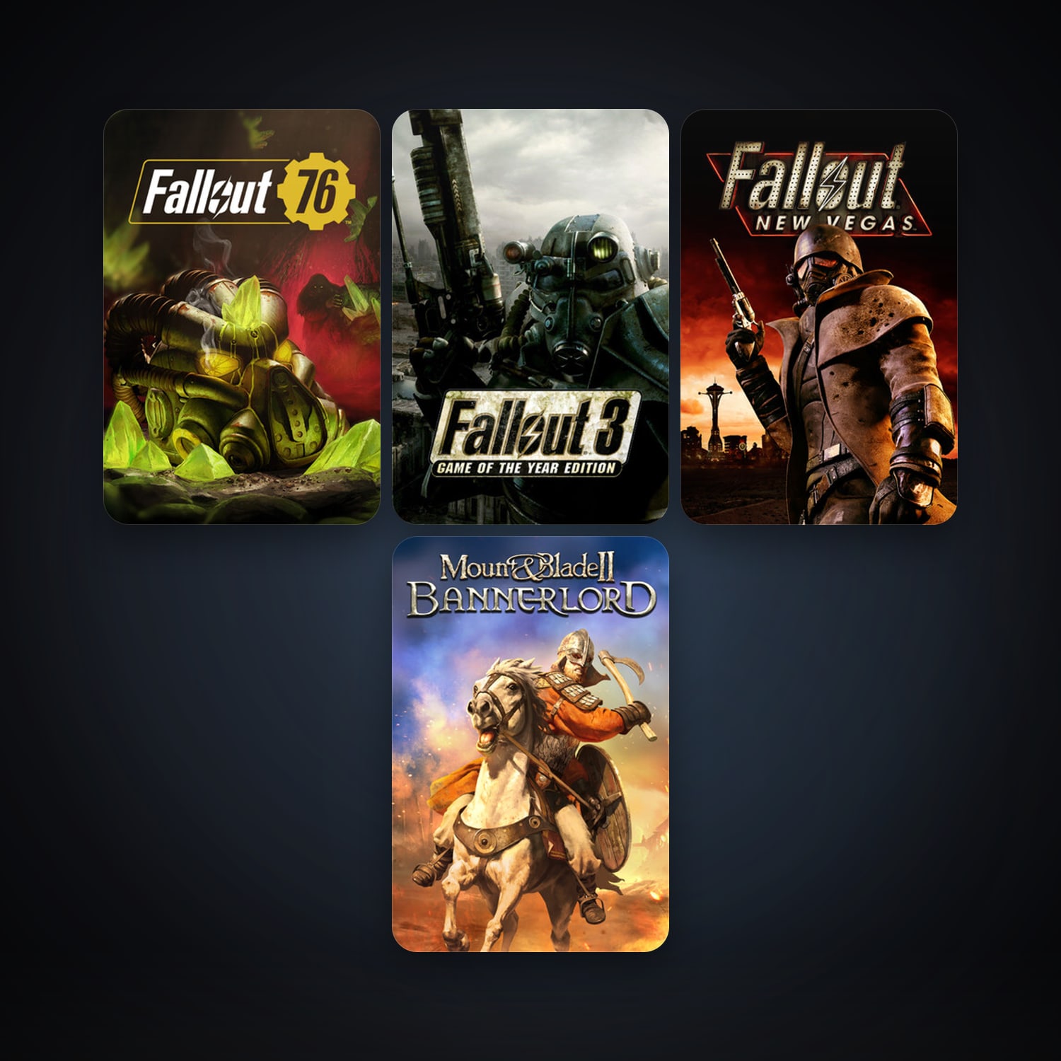 Fallout 3: Game of the Year Edition + Fallout: New Vegas, 6 games, clean — HabibiAccounts