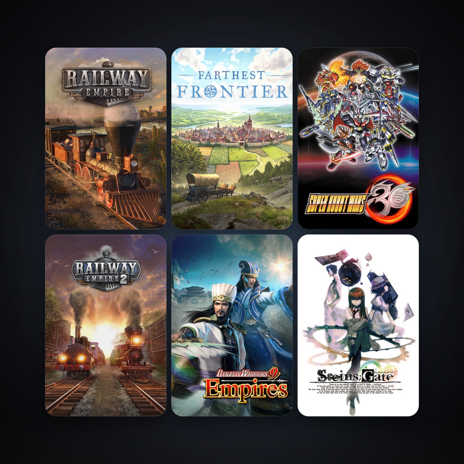 Steam account: STEINS;GATE + Railway Empire, 13 games, clean — HabibiAccounts