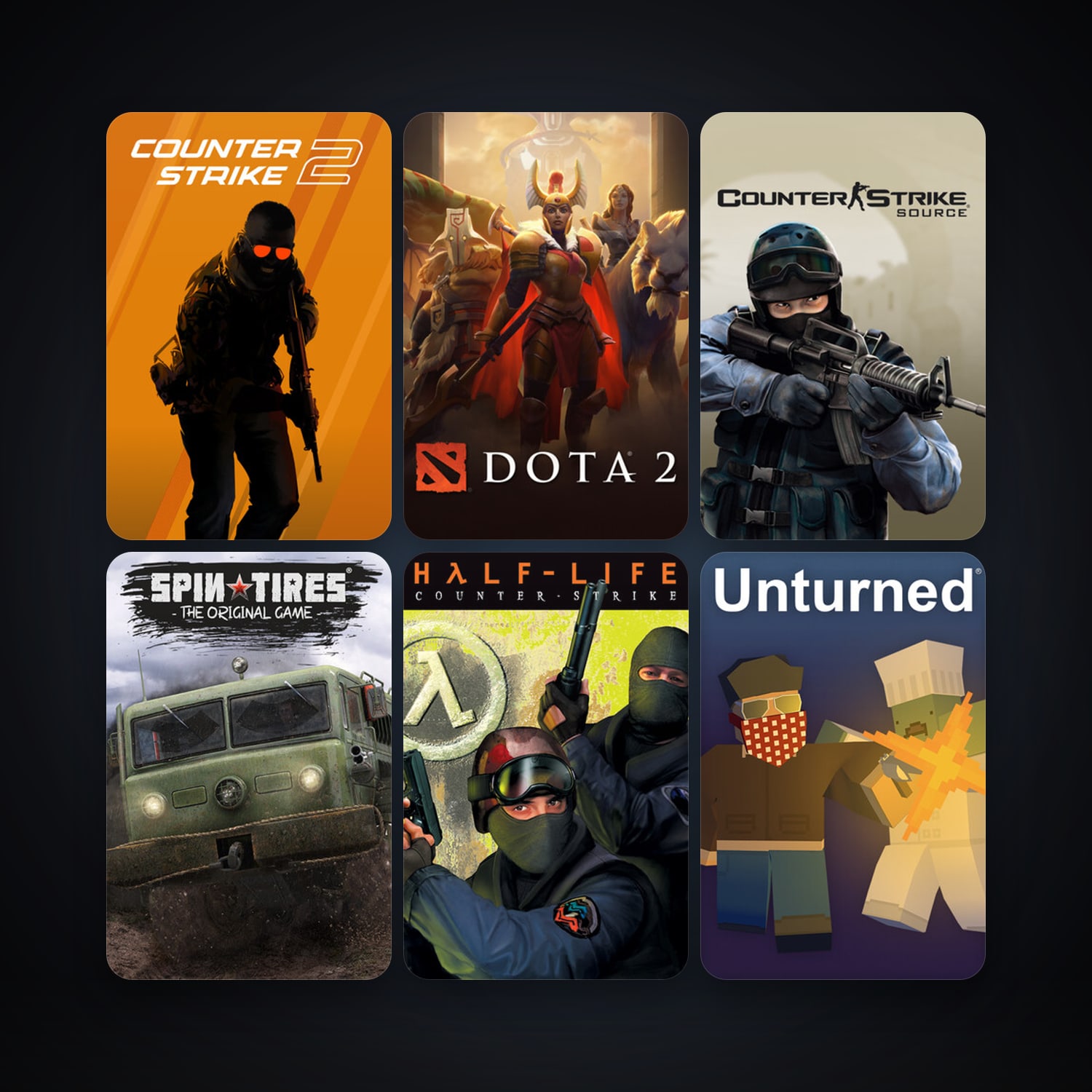 Counter-Strike + Counter-Strike: Source, 14 games, clean — HabibiAccounts