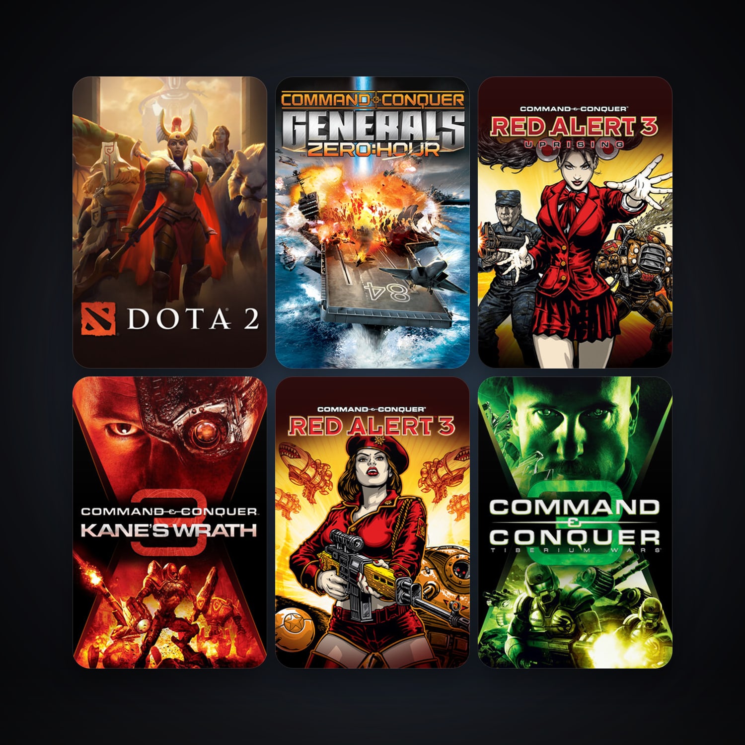 Dota 2 + Command & Conquer: Red Alert 3, 14 games, clean — HabibiAccounts
