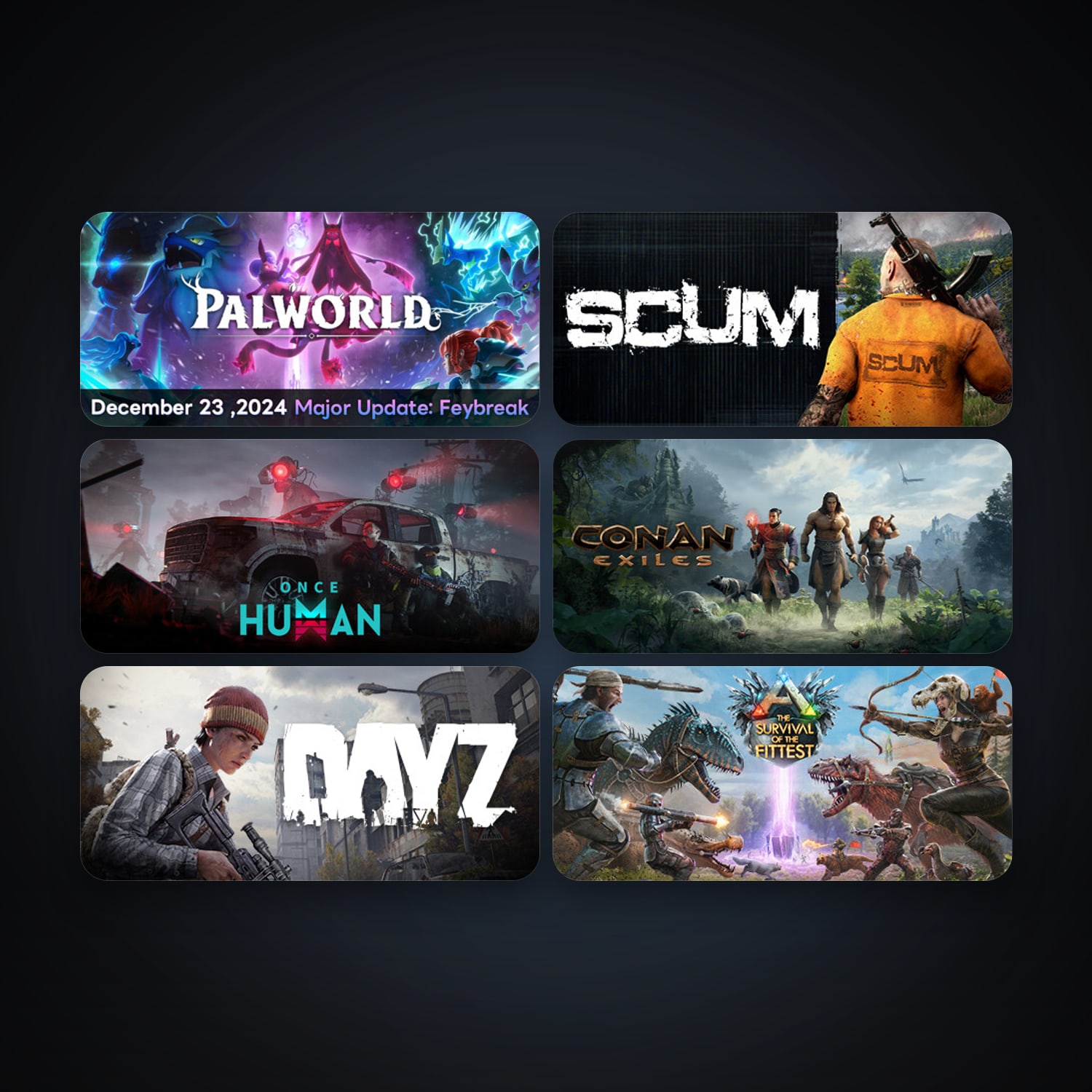 DayZ + ARK: The Survival Of The Fittest, 8 games, clean — HabibiAccounts