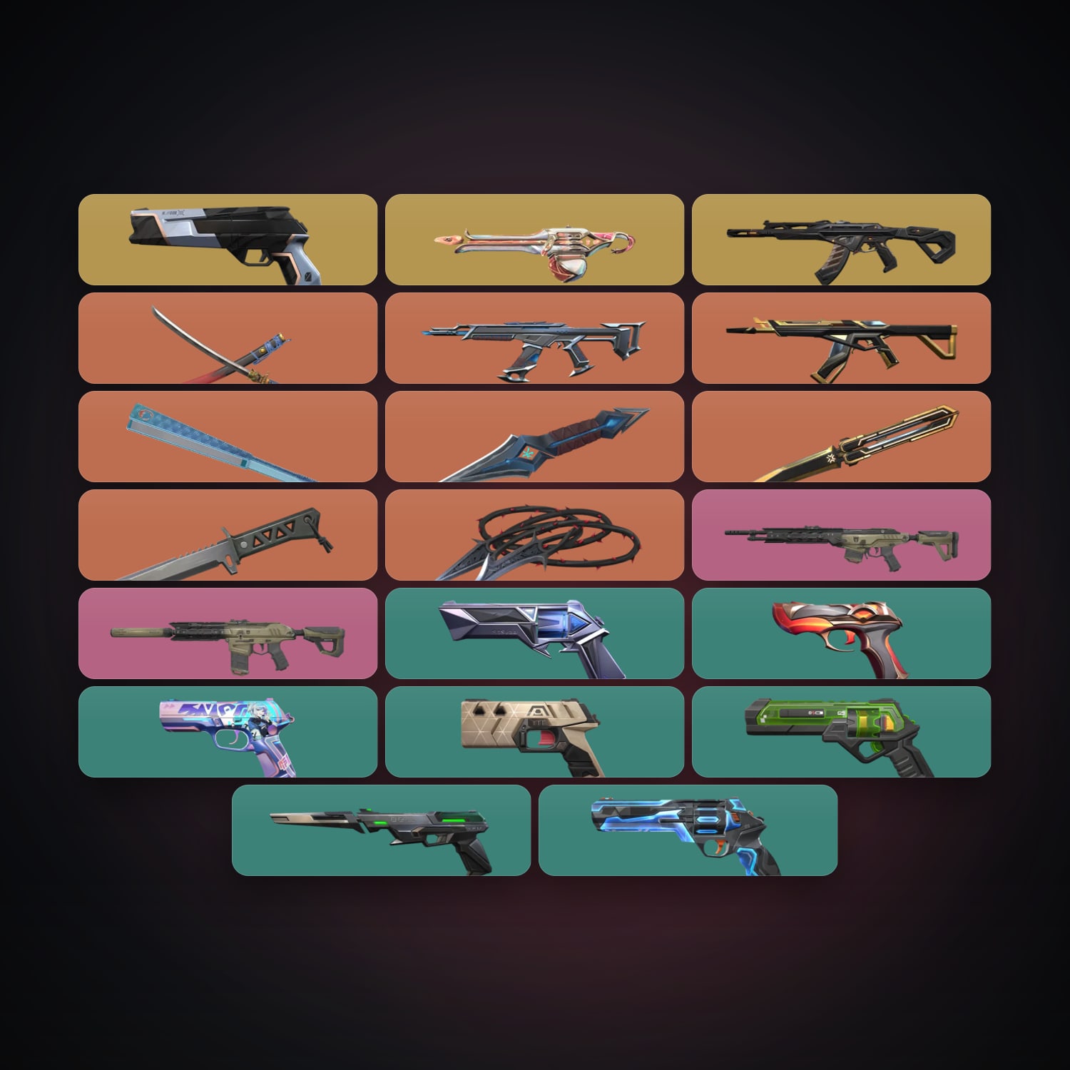 AP Gold 2 locker — 6 knives, 22 skins, lvl 226 — HabibiAccounts