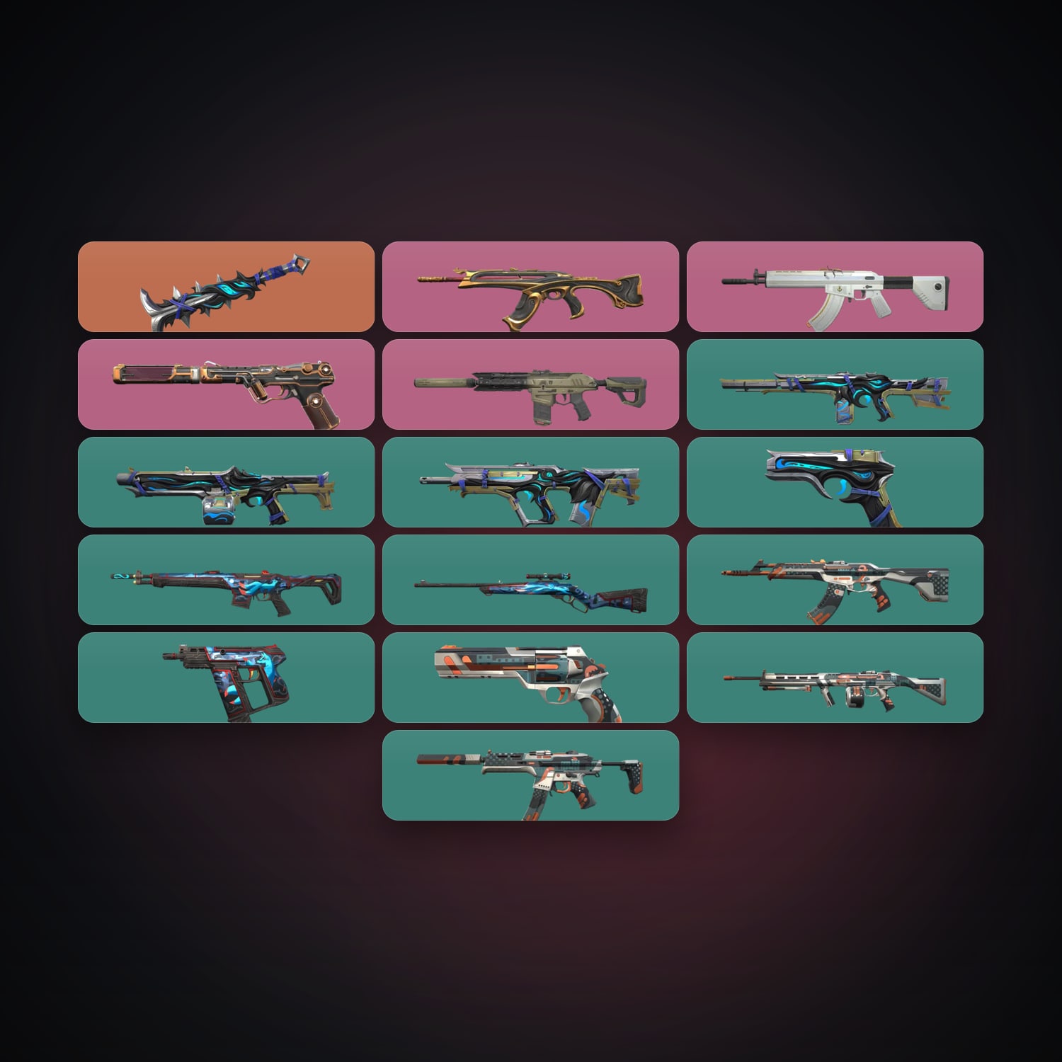 AP Bronze 1 locker — 1 knives, 17 skins, lvl 69 — HabibiAccounts